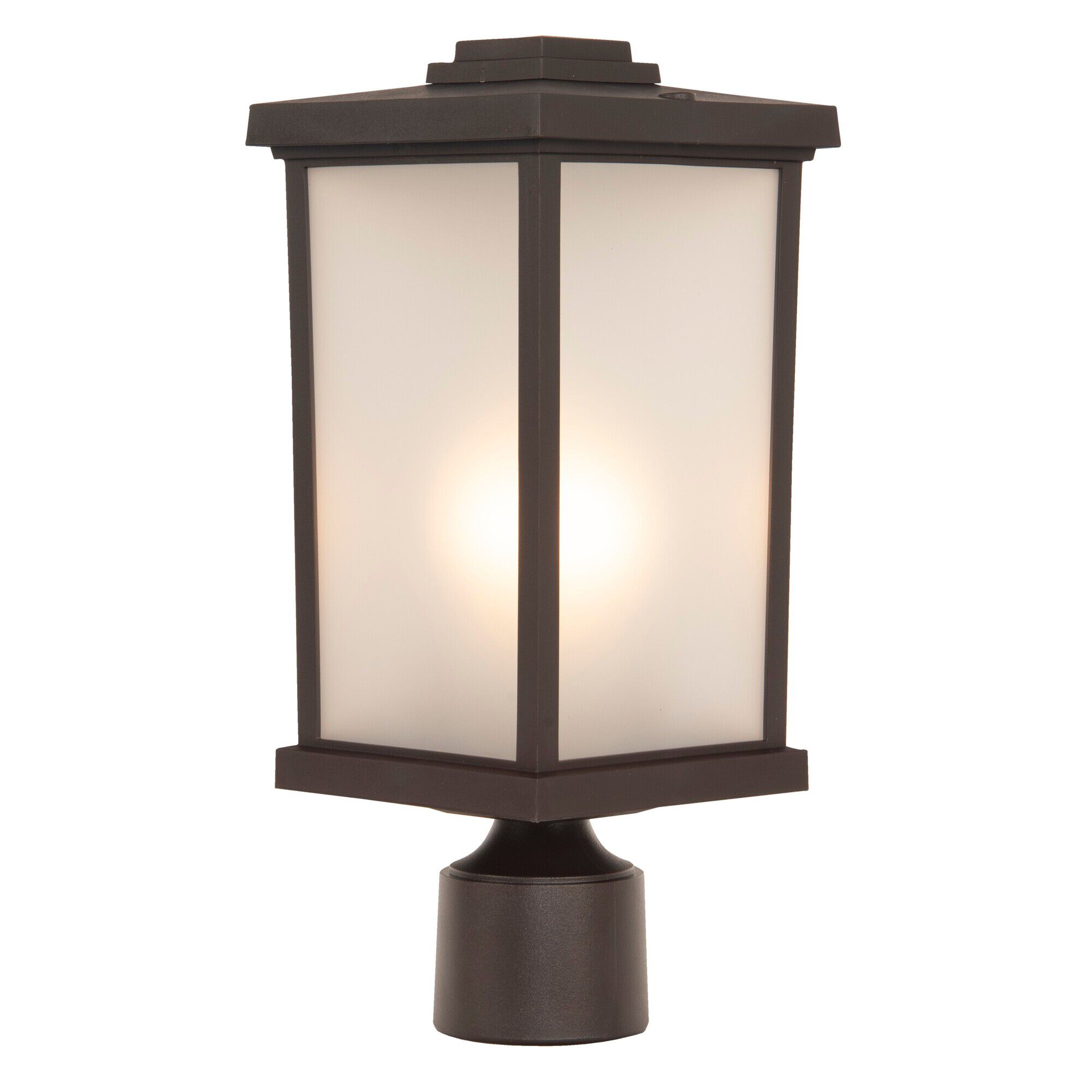 Shown in Bronze finish and Frosted Polycarbonate shade