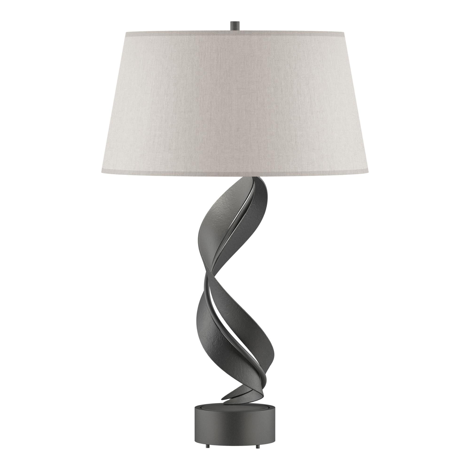 Shown in Natural Iron finish and Flax shade