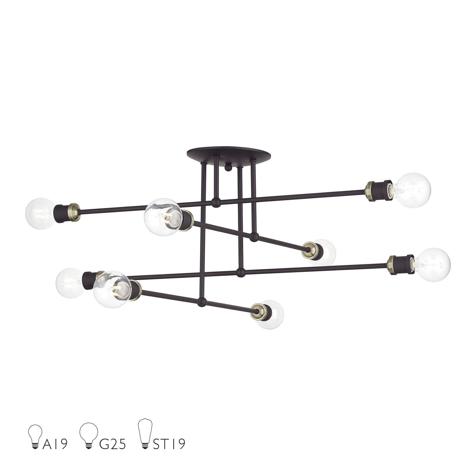 Shown in Bronze with Antique Brass Accents finish