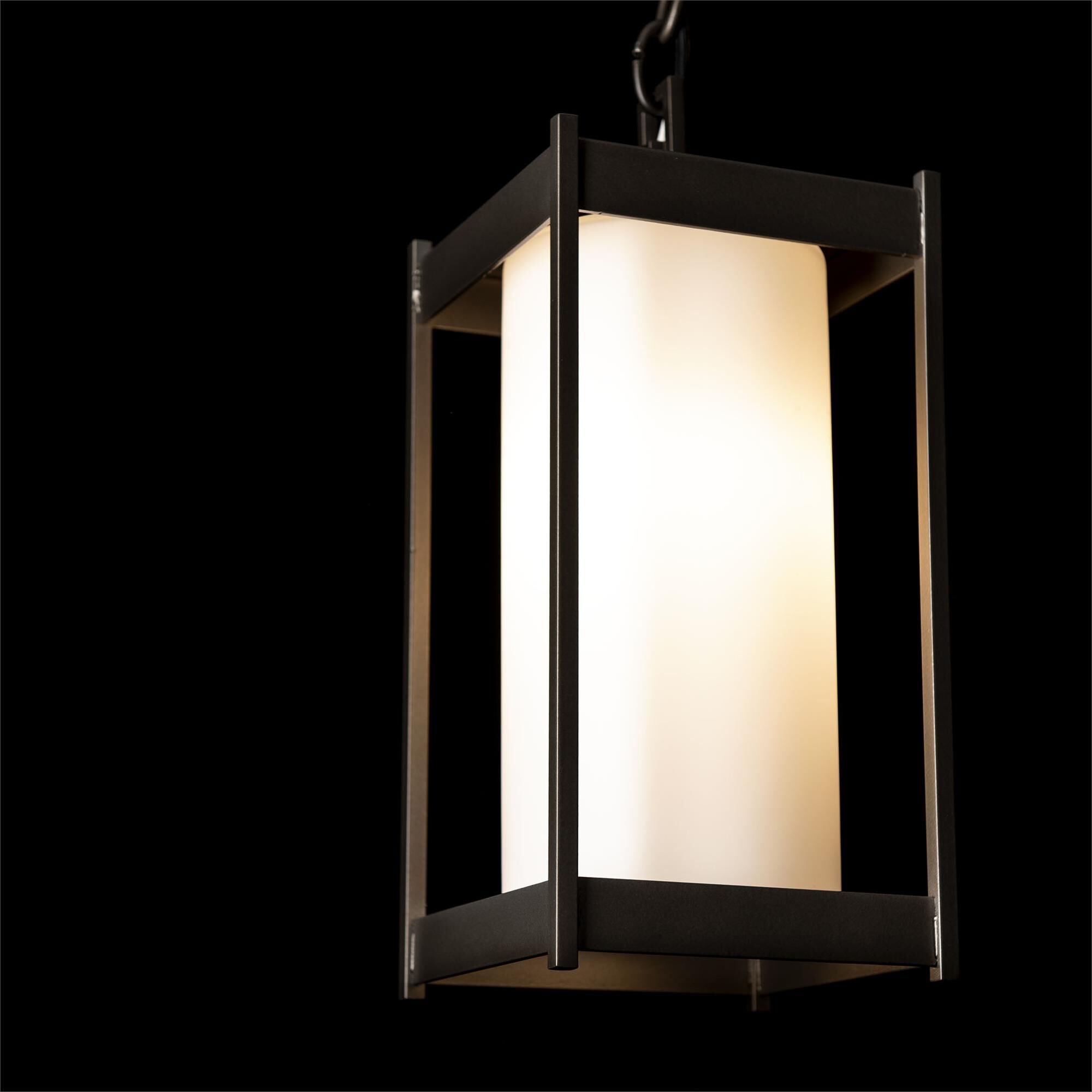 Shown in Coastal Black finish and Opal glass and Opal Glass shade