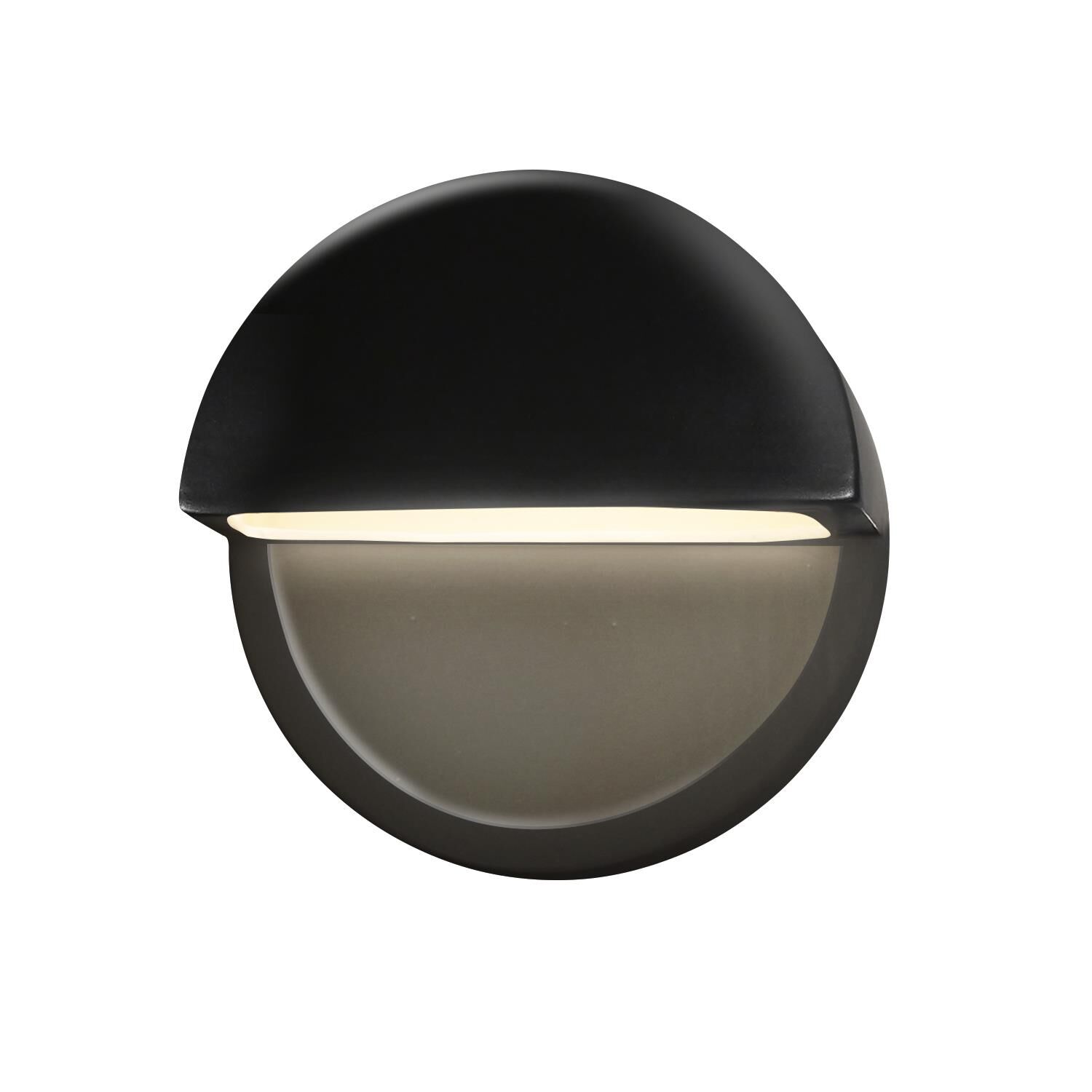 Shown in Gloss Black finish and Shape - Dome accent