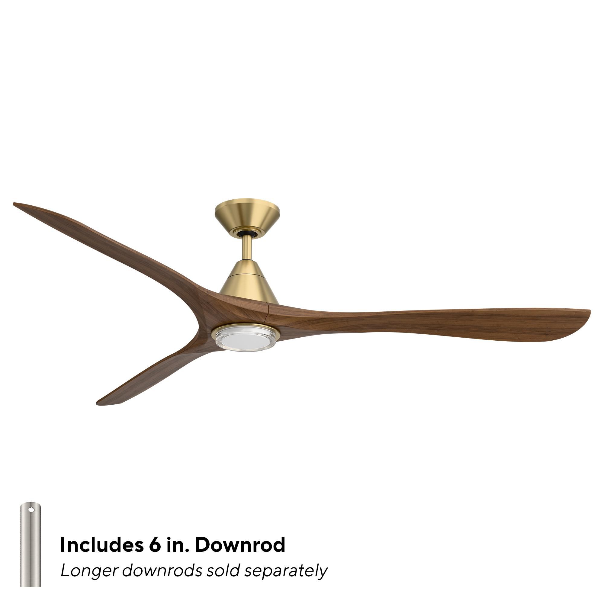 Carve 72 Inch Ceiling Fan with Light Kit by Modern Forms