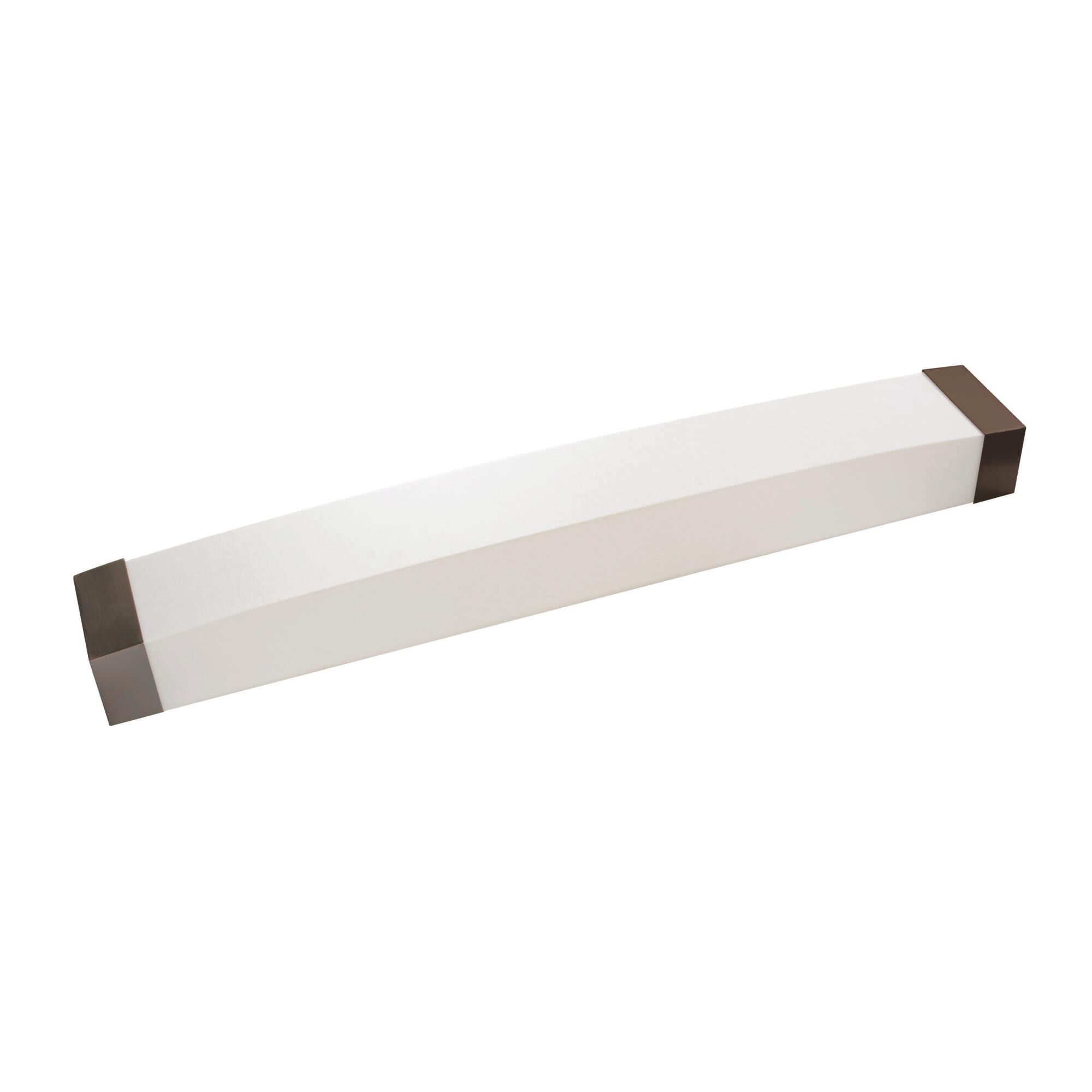 Shown in Oakley Bronze finish and Linen Acrylic glass and 120-277 Volt Dimmer accent