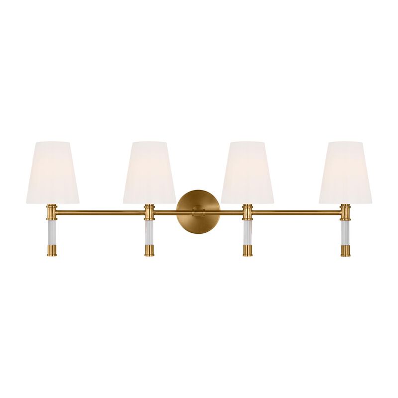 Chapman & Myers Hanover 34 Inch 4 Light Bath Vanity Light by Visual Comfort Studio