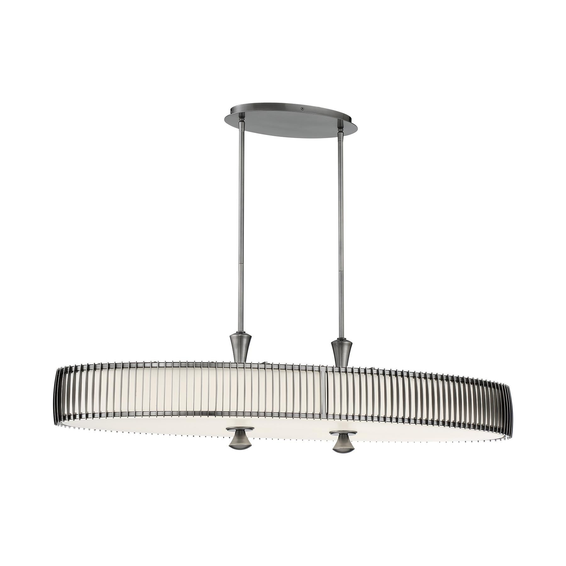 Shown in Pewter finish and Clear glass