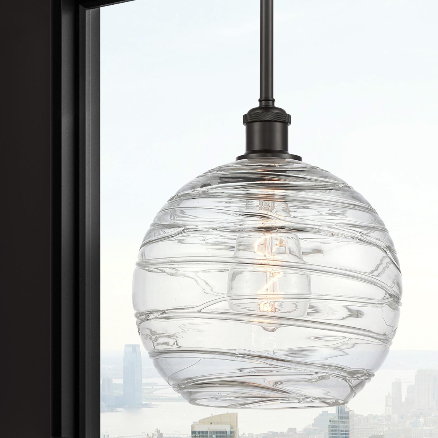 Bruno Marashlian Athens Deco Swirl 10 Inch Mini Pendant by Innovations Lighting