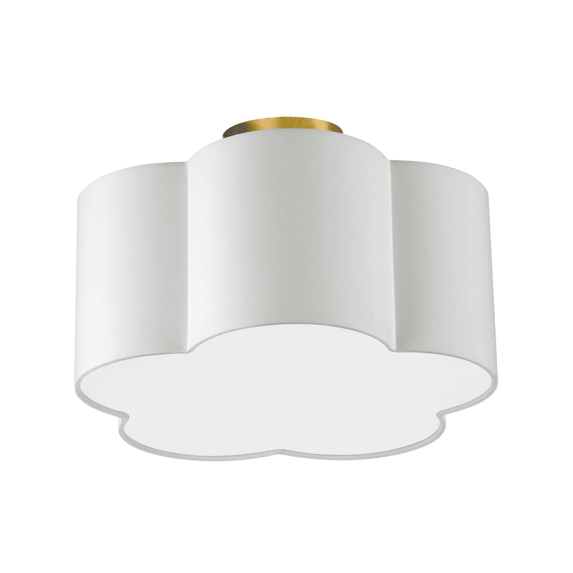 Phlox 15 Inch 3 Light Flush Mount by Dainolite