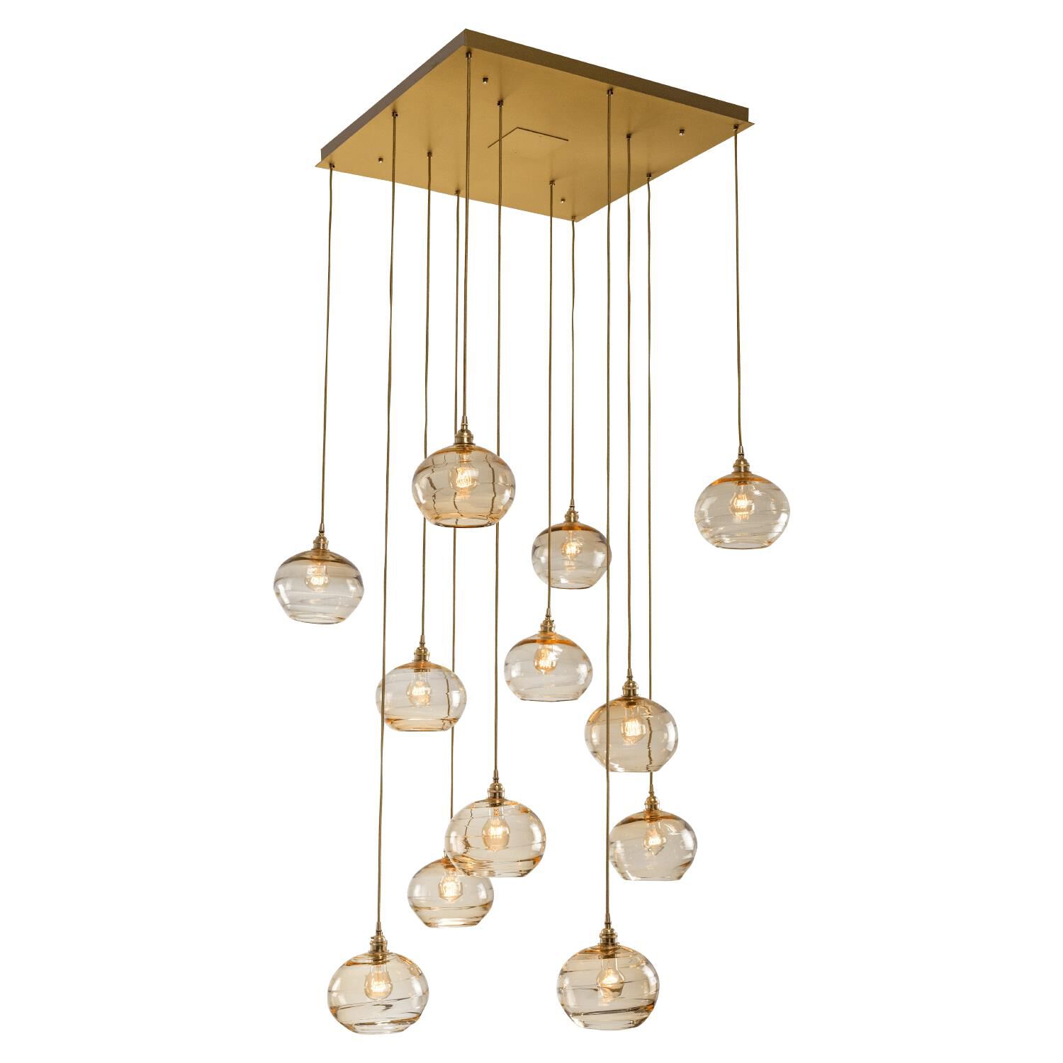 Coppa 35 Inch 12 Light Multi Light Pendant by Hammerton Studio