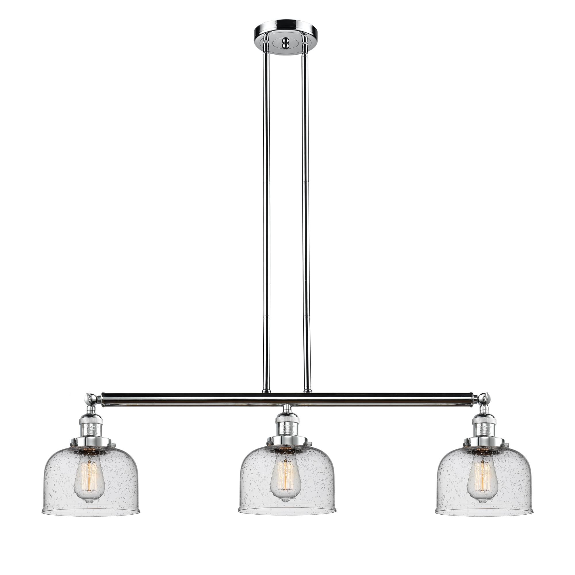 Bruno Marashlian Large Bell 41 Inch 3 Light Linear Suspension Light by Innovations Lighting