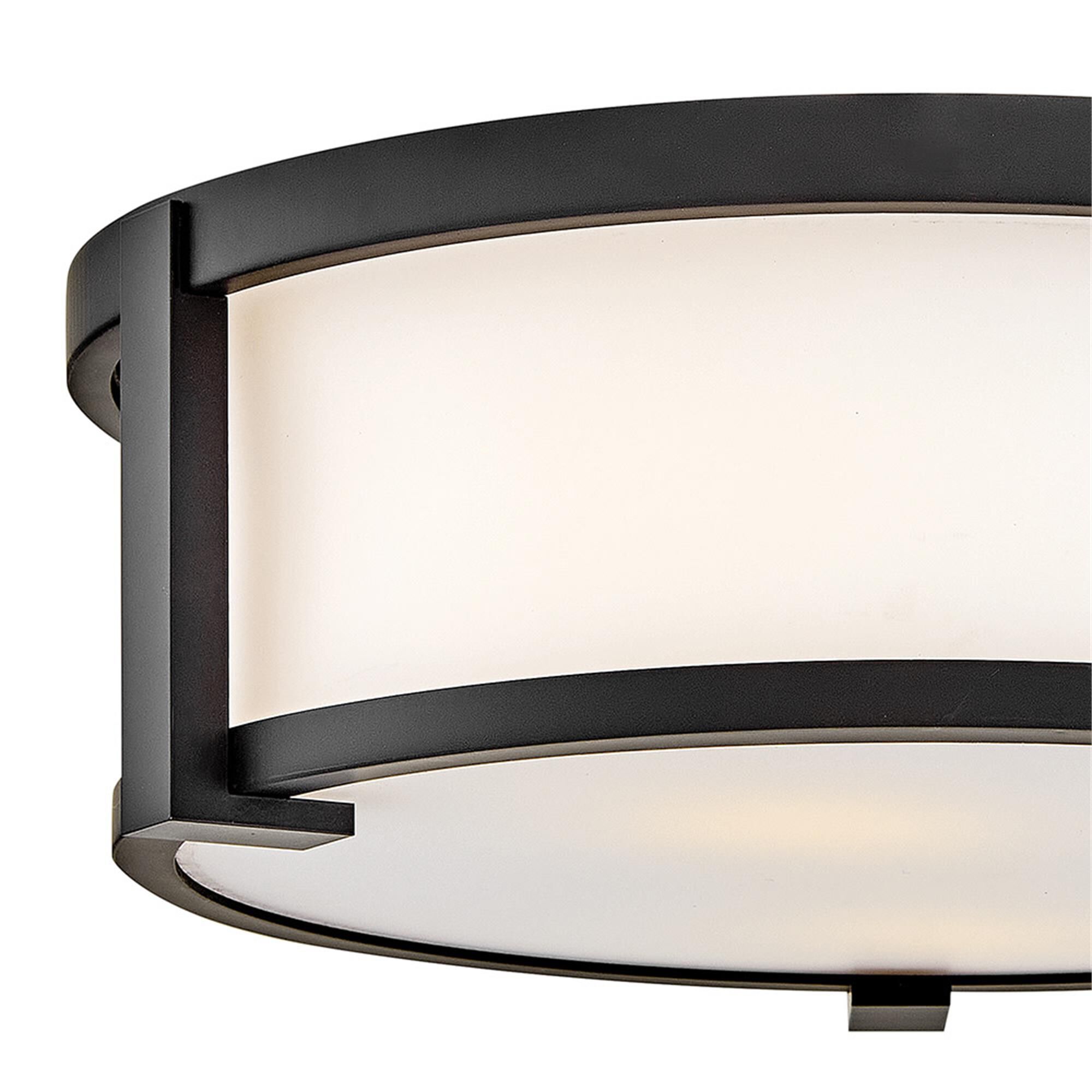 Lowell 13 Inch 2 Light Outdoor Flush Mount,