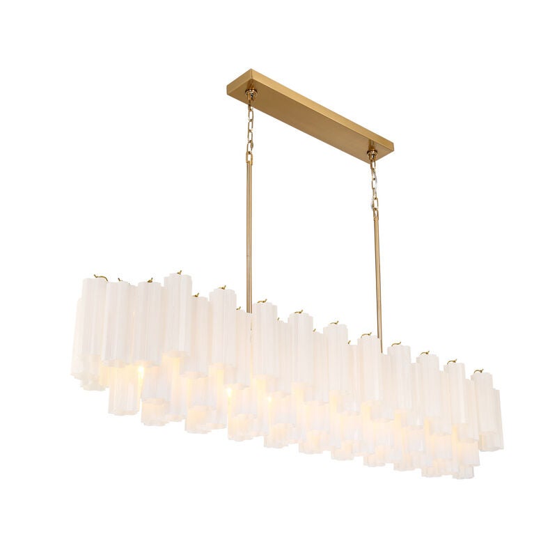 Addis Large Linear Chandelier by Crystorama