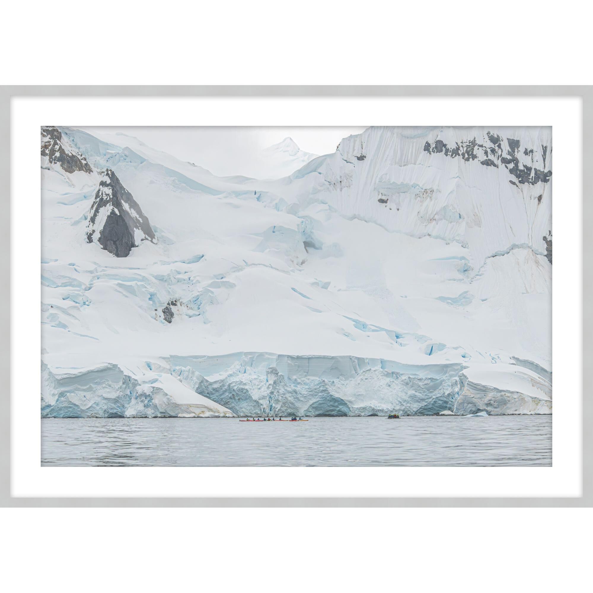 Antarctica Kayakers Print by Level57