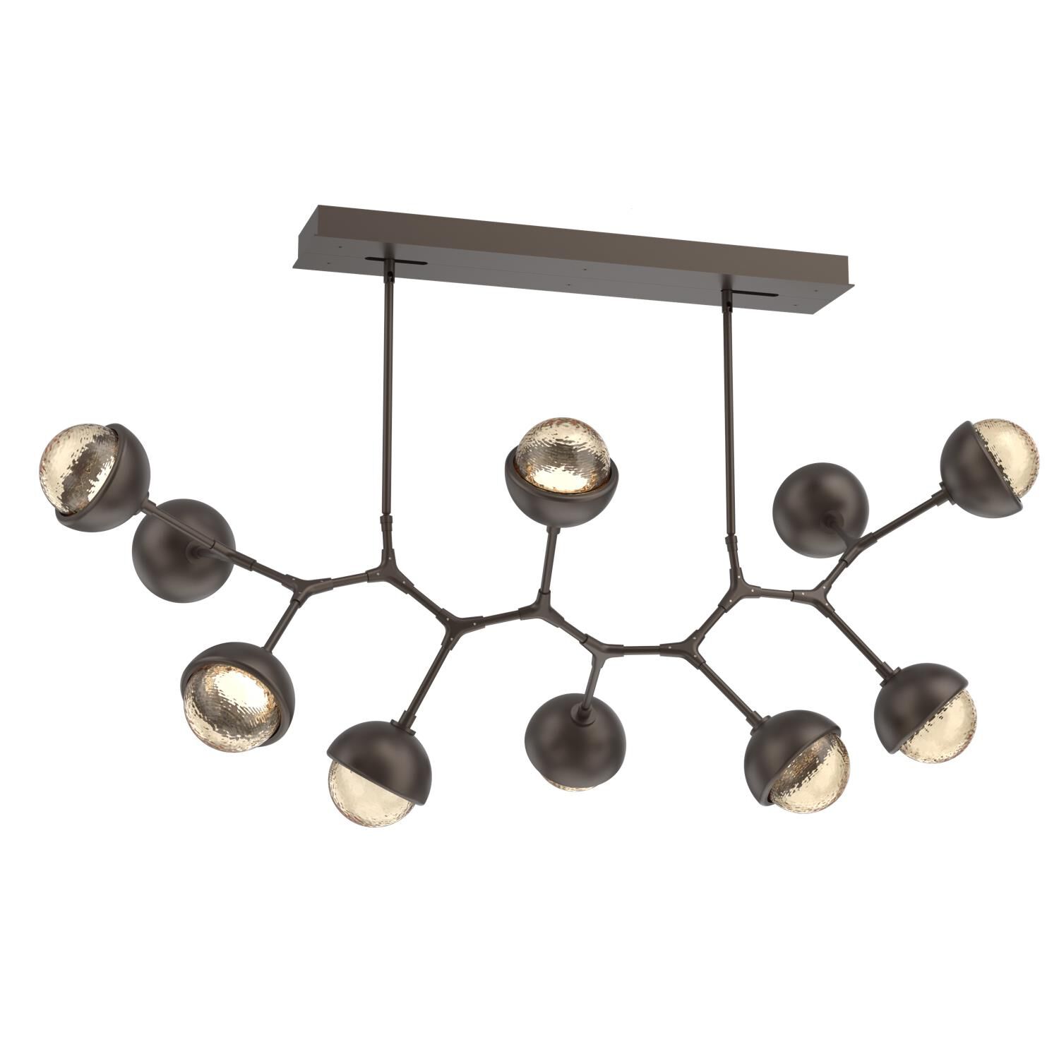 Levi Wilson Cabochon 56 Inch Linear Suspension Light by Hammerton Studio