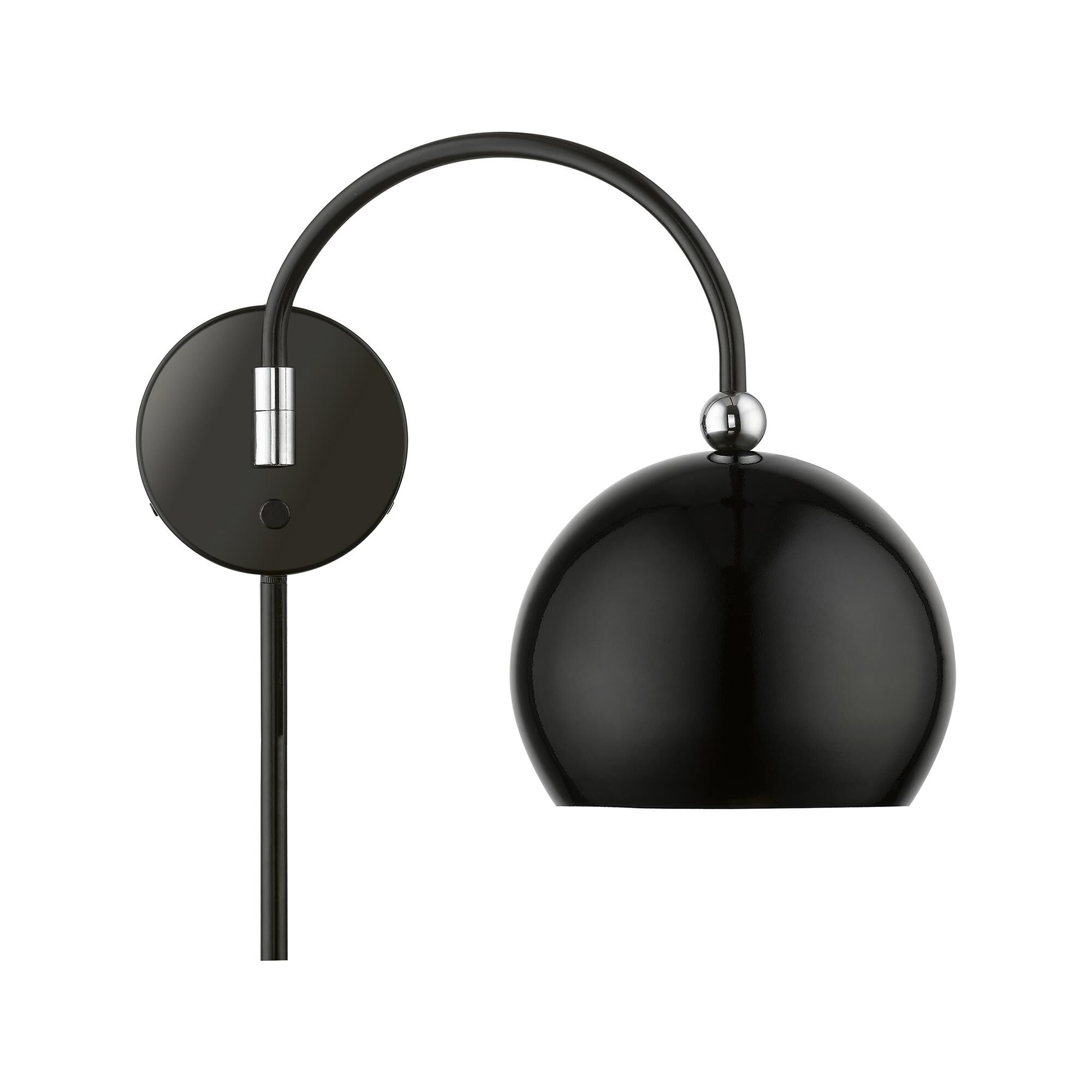 Shown in Shiny Black with Polished Chrome Accents finish and Shiny Black Steel With Shiny White Inside shade