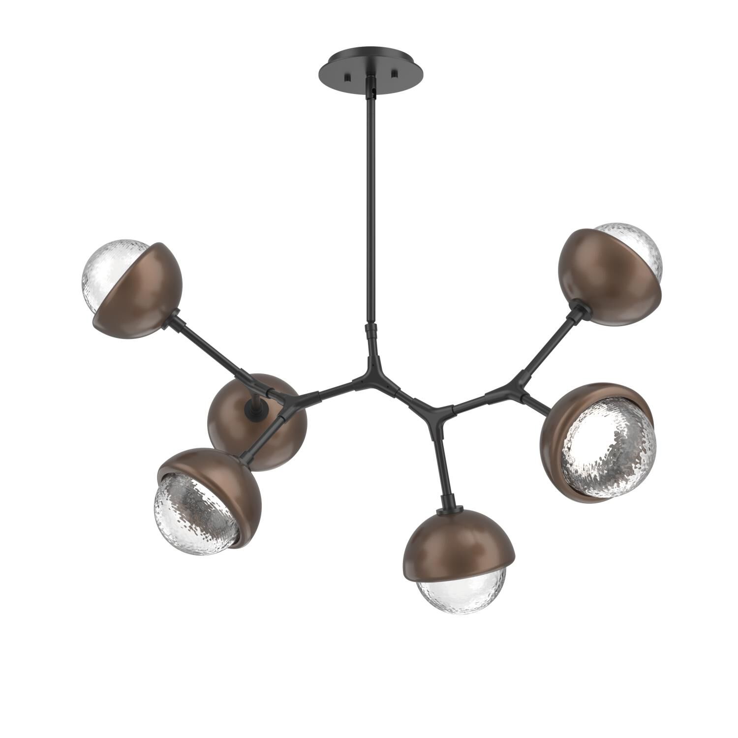Levi Wilson Cabochon 31 Inch Linear Suspension Light by Hammerton Studio