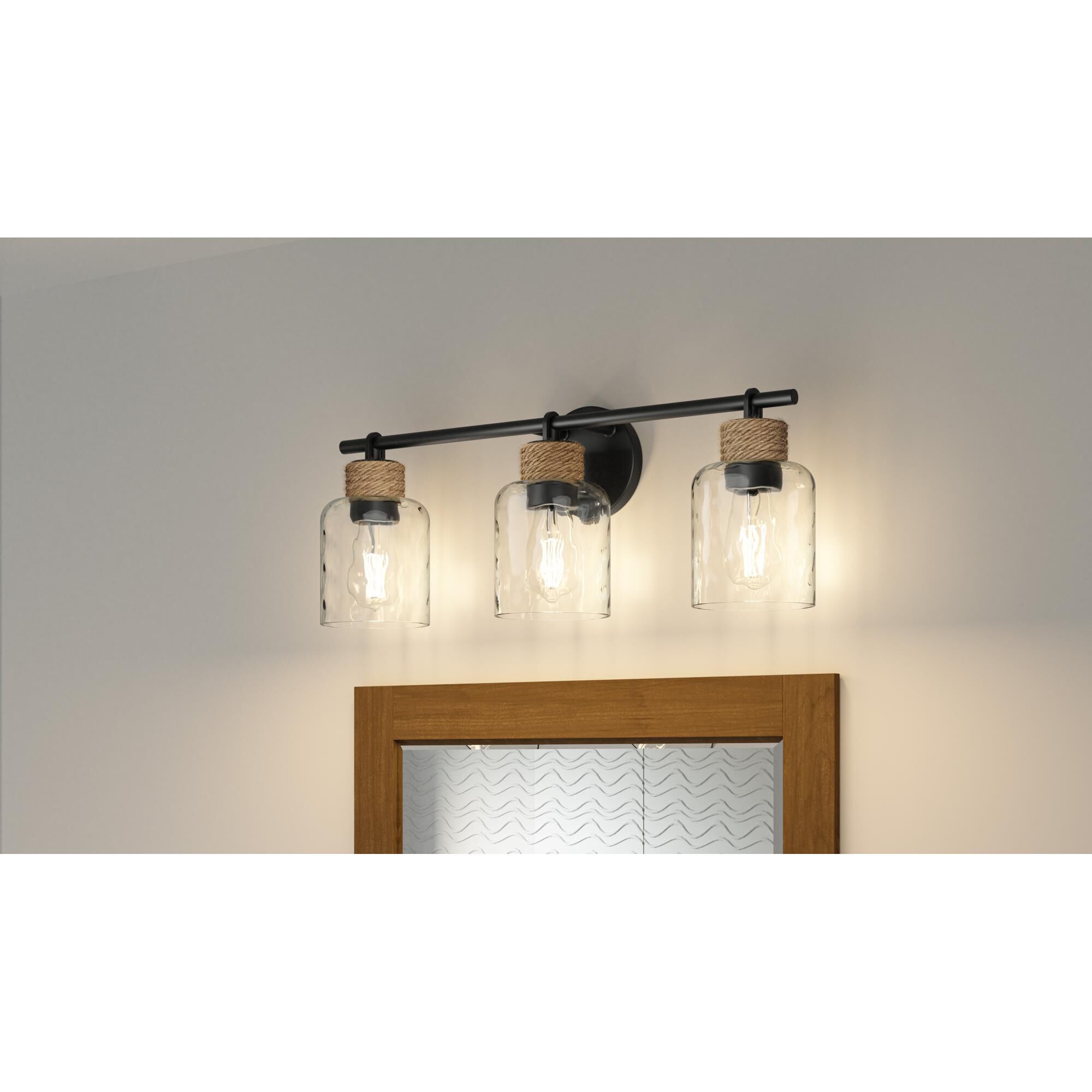 Shown in Matte Black finish and Clear Water glass