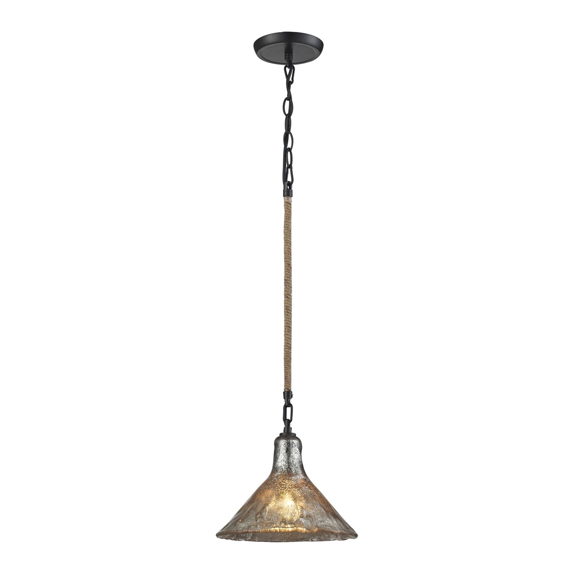 Hand Formed Glass 10 Inch Mini Pendant by ELK Lighting