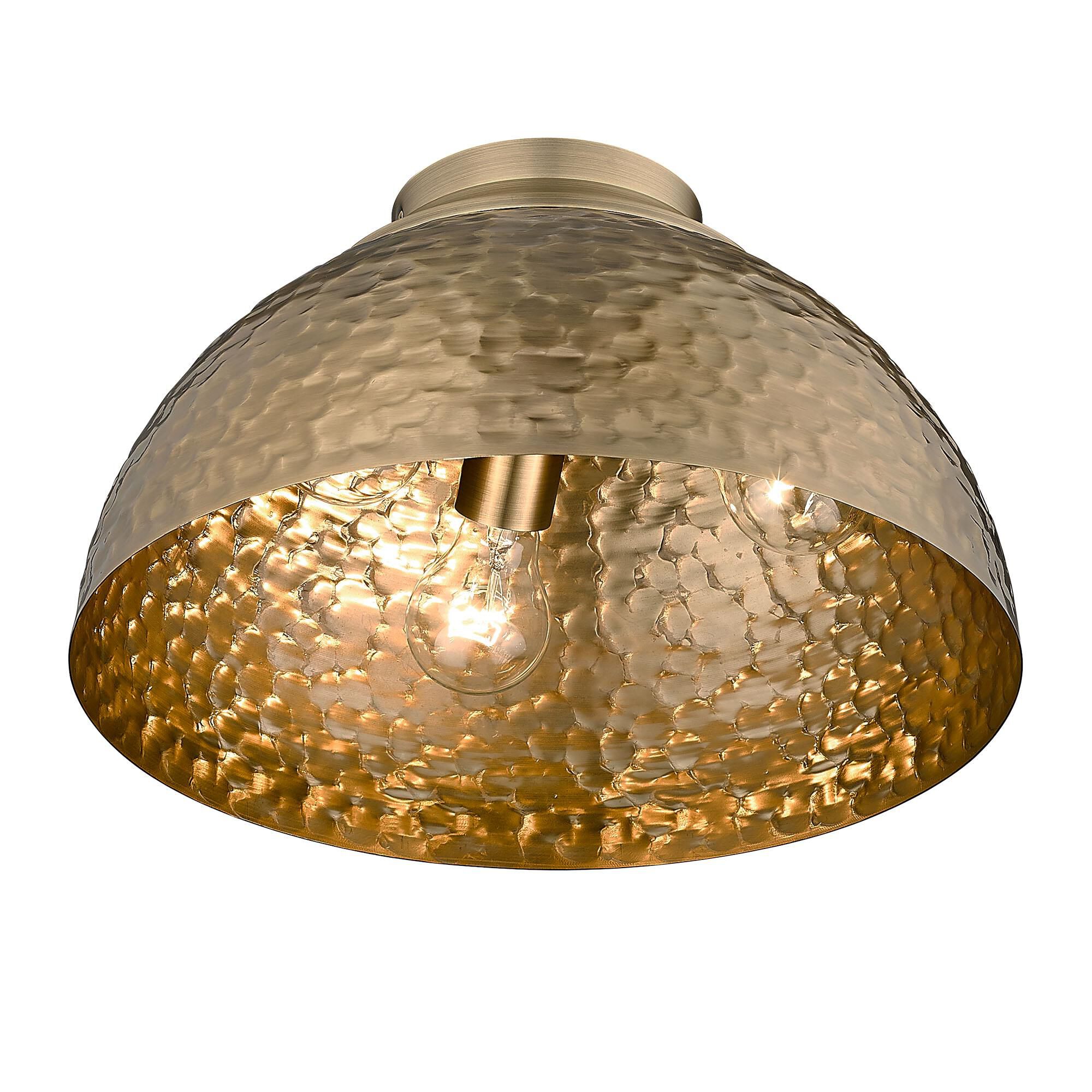 Shown in Modern Brass finish and Modern Brass shade