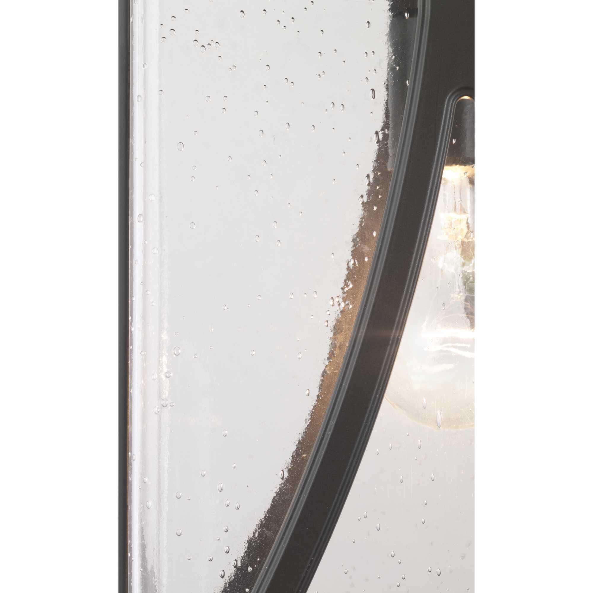 Shown in Antique Bronze finish and Clear Seeded glass