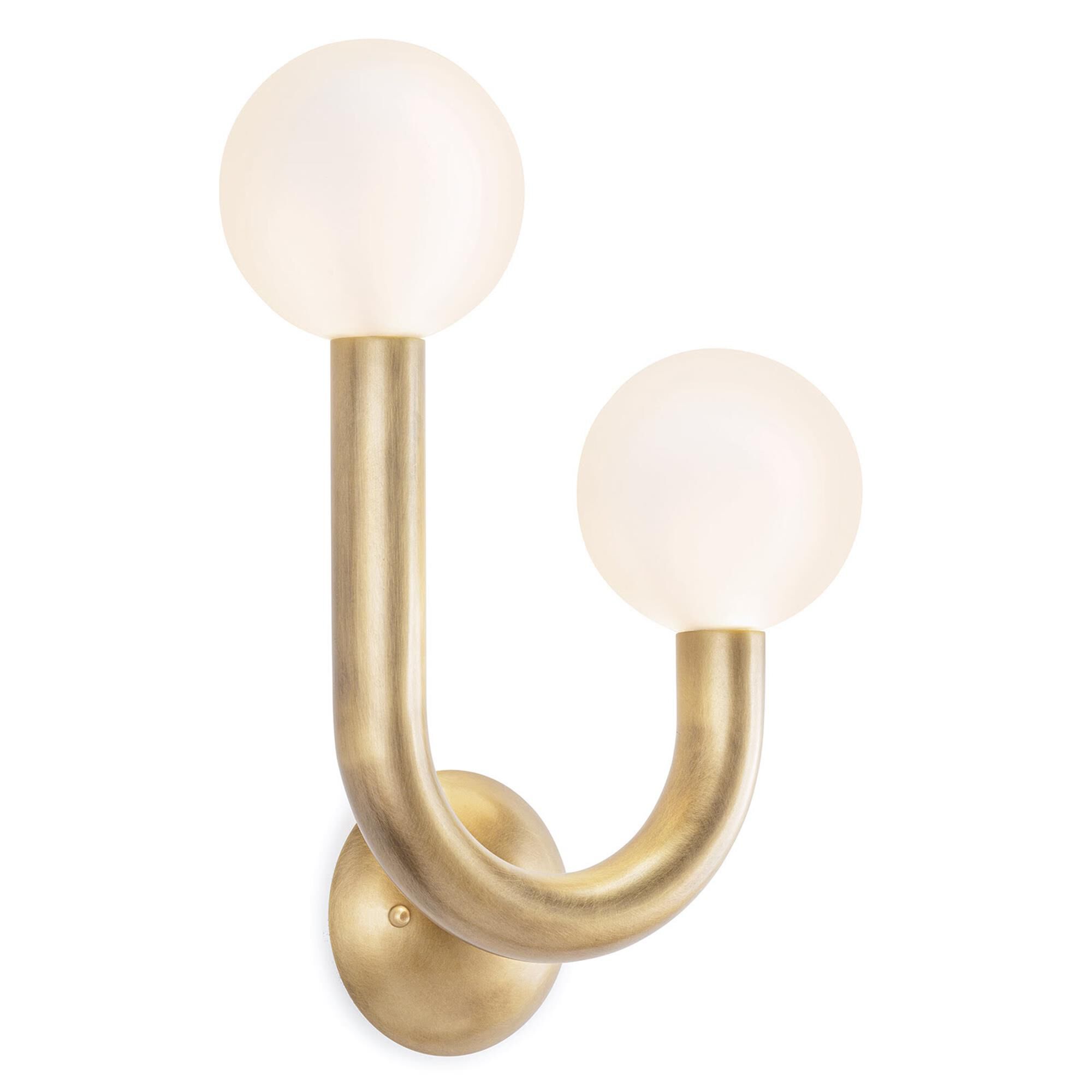 Shown in Natural Brass finish and Left Orientation  accent