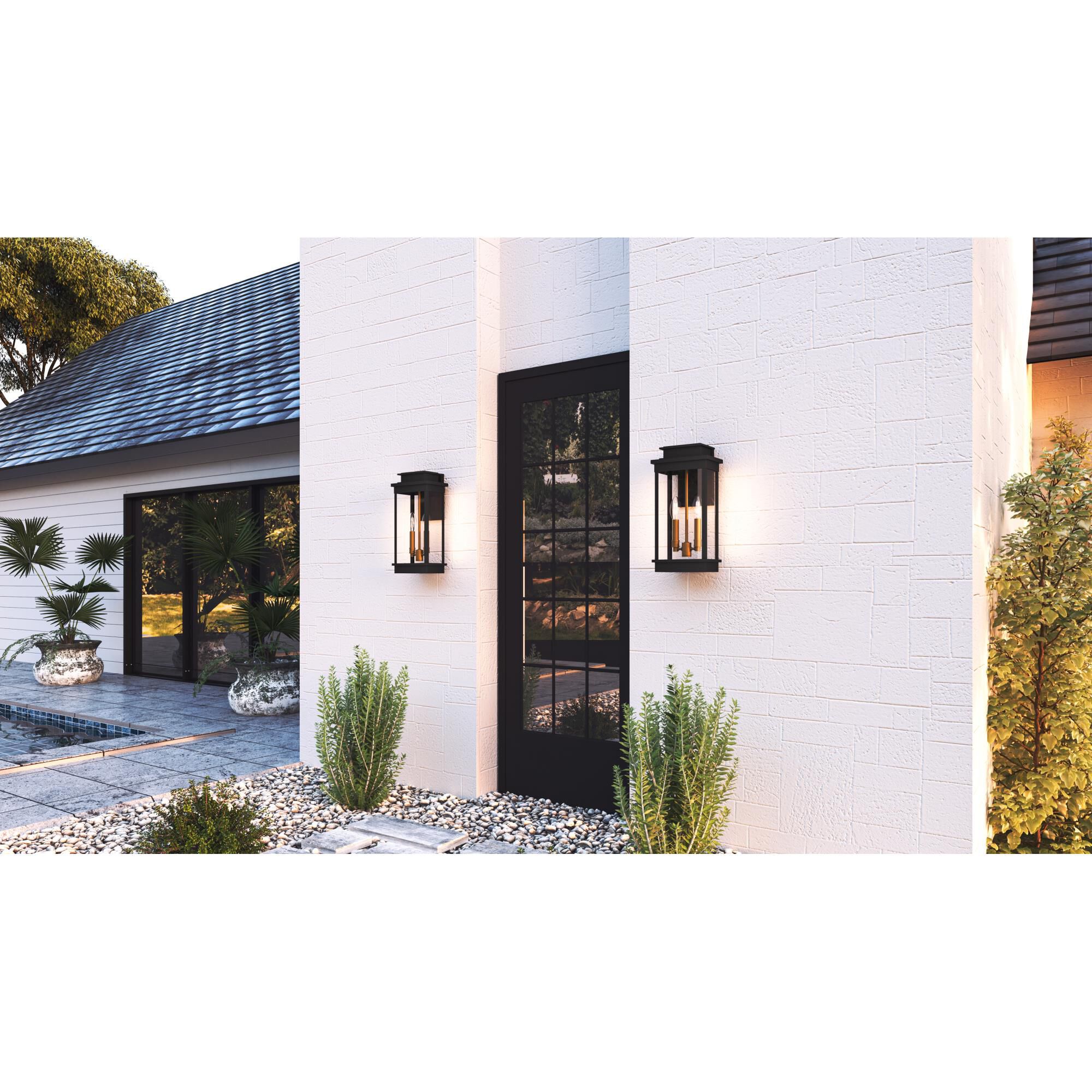 Noelle 15 Inch Tall 2 Light Outdoor Wall Light by Quoizel