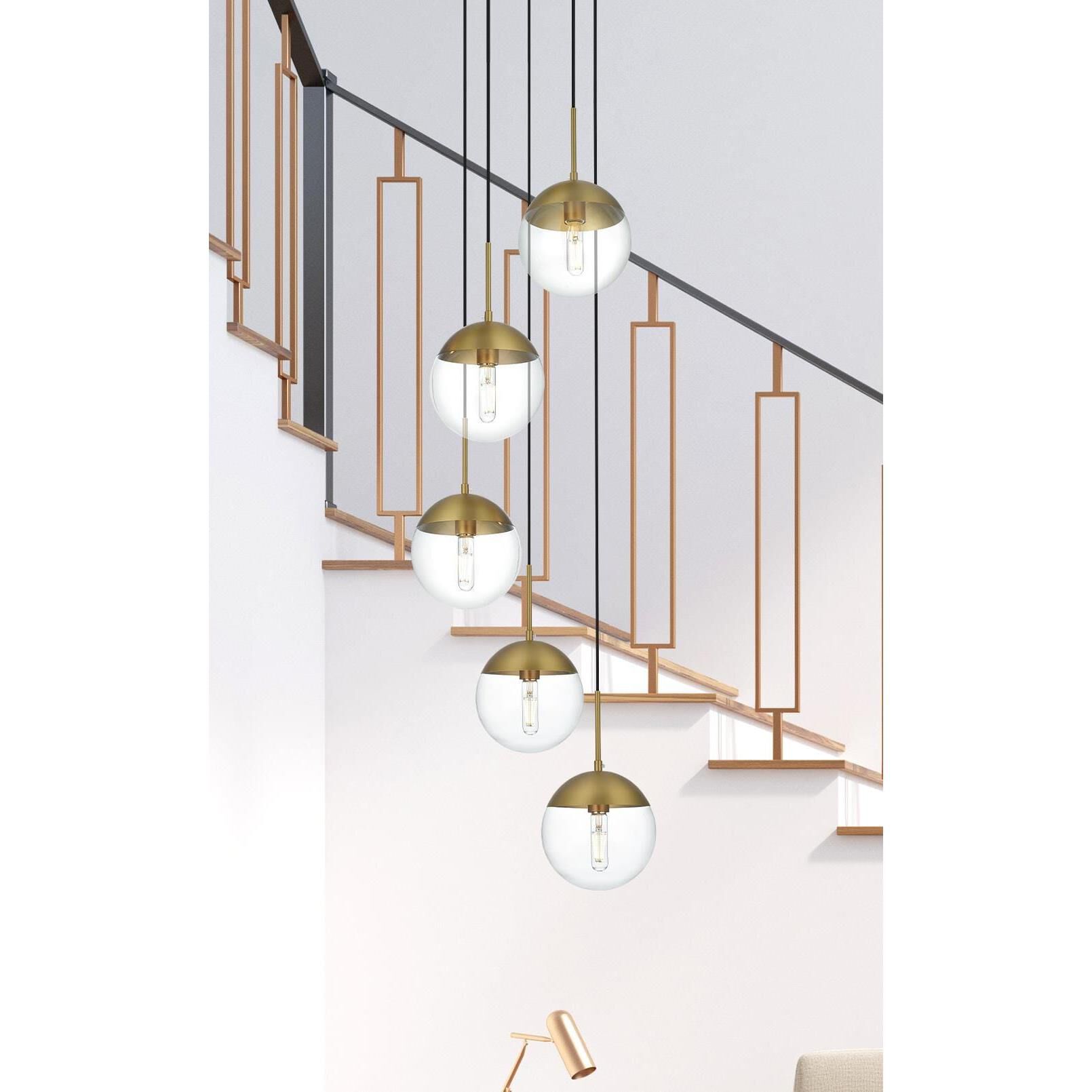 Eclipse 18 Inch Multi Light Pendant by Elegant Lighting