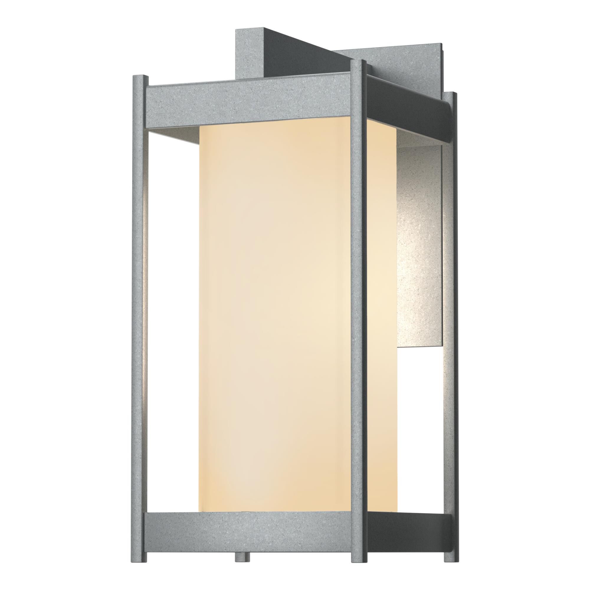 Shown in Coastal Burnished Steel finish and Opal glass and Opal Glass shade