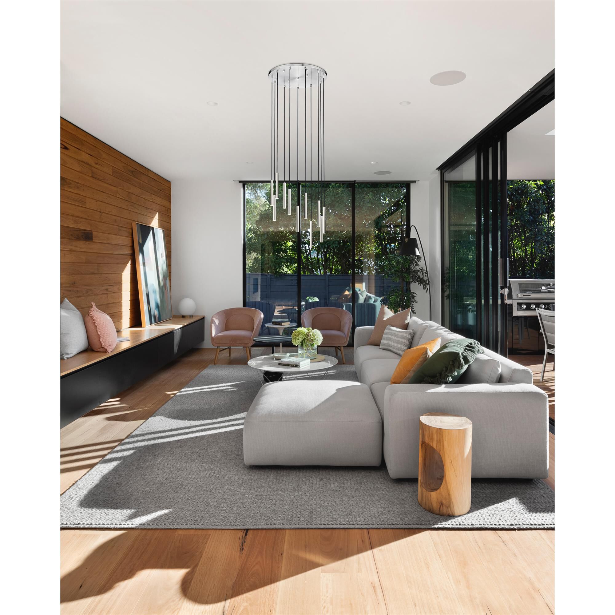 Shown in Brushed Nickel finish and Brushed Nickel glass and Brushed Nickel shade