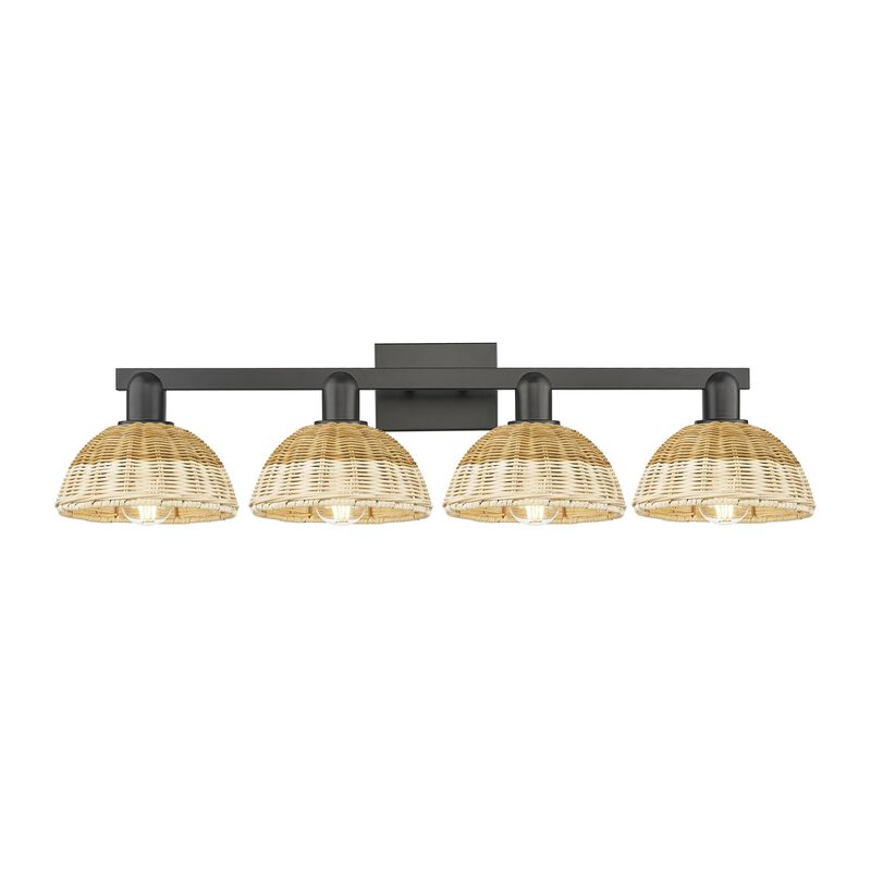 Bruno Marashlian Natural Ballston Dome 36 Inch Bath Vanity Light by Innovations Lighting
