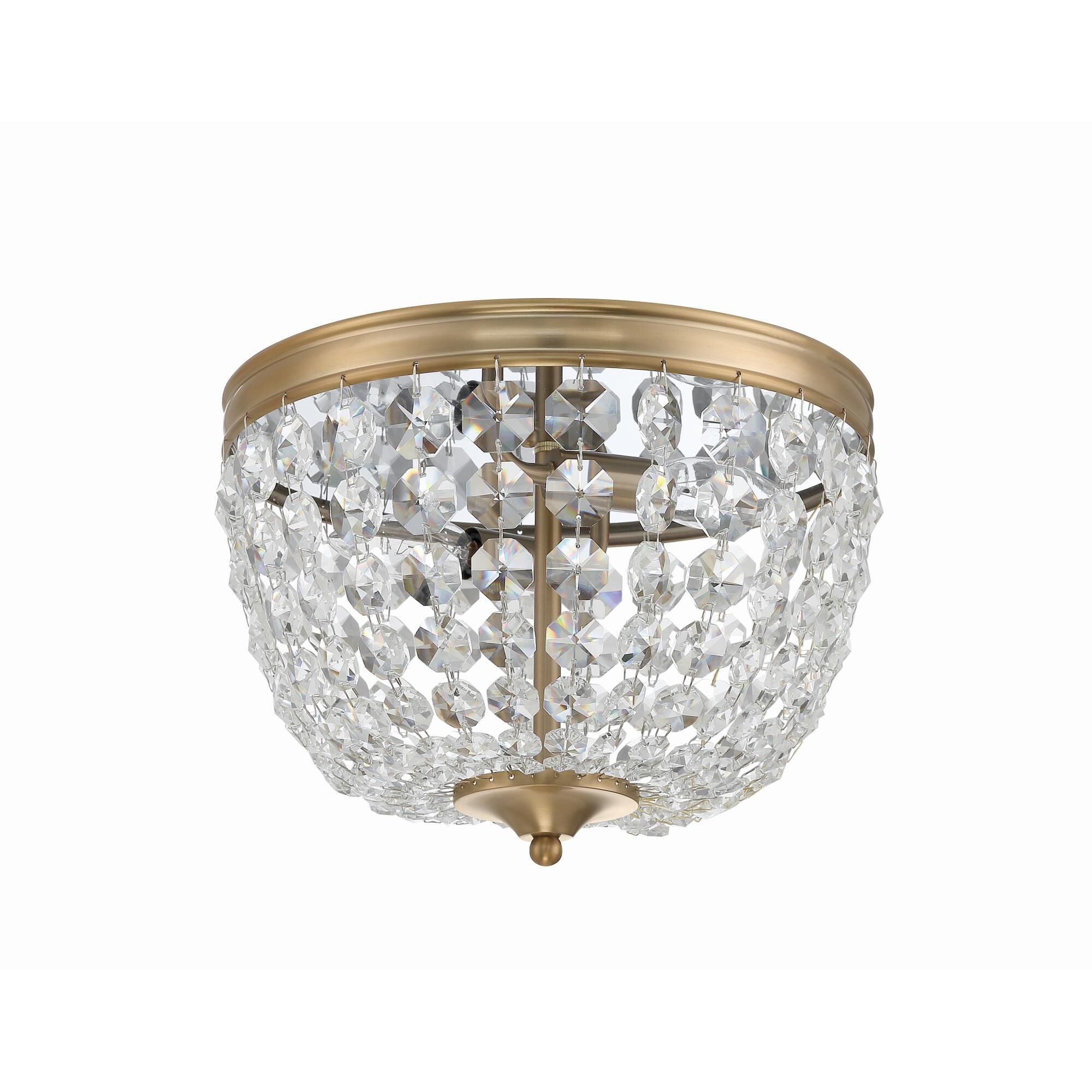 Shown in Vibrant Gold finish and Hand Cut crystal