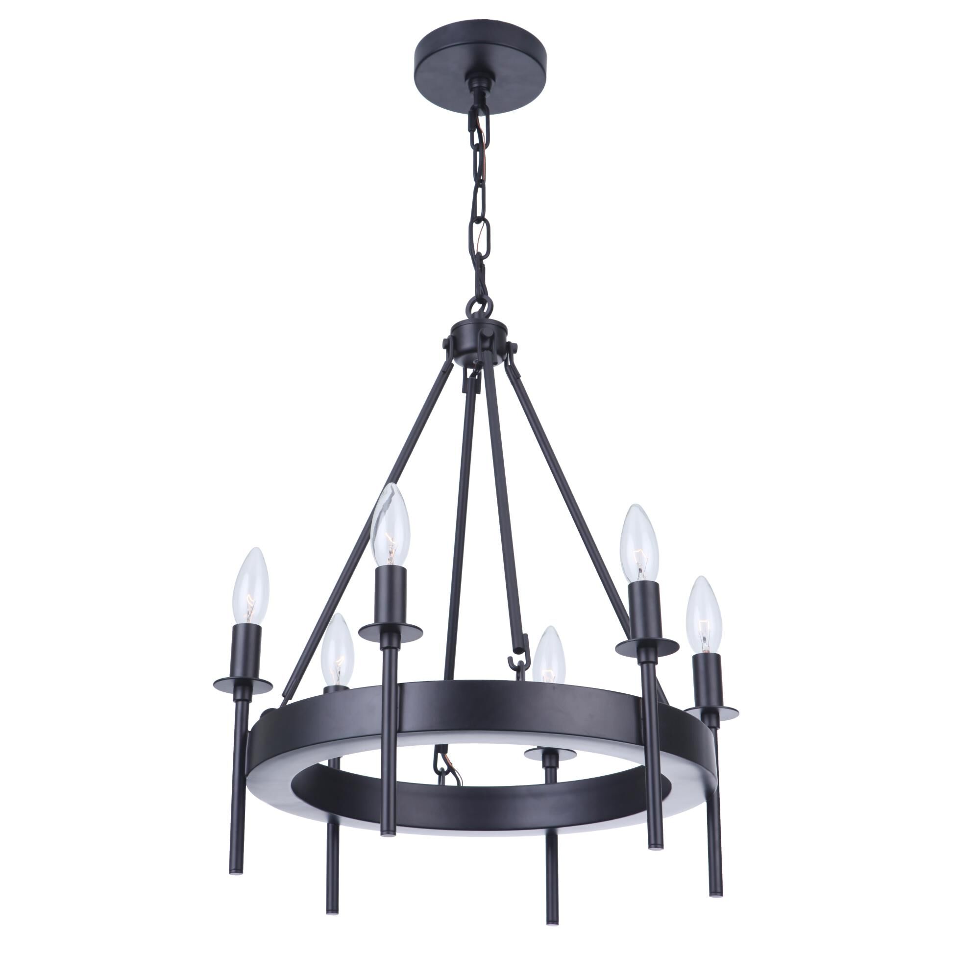 Larrson 17 Inch 6 Light Mini Chandelier by Craftmade