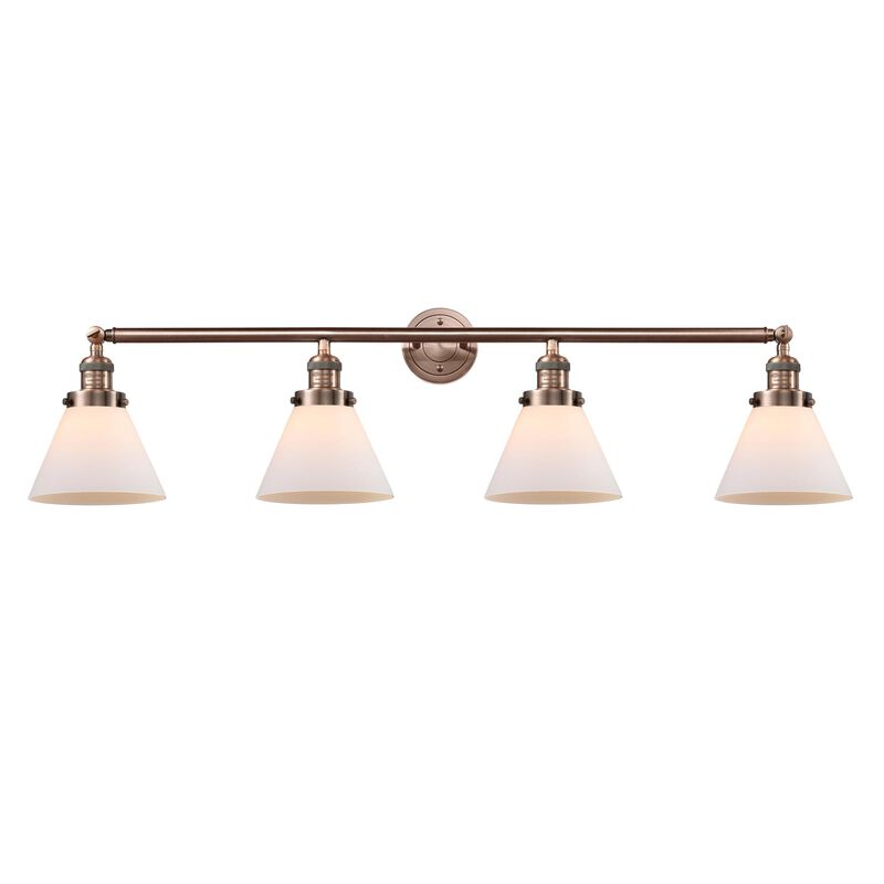 Bruno Marashlian Large Cone 43 Inch 4 Light Bath Vanity Light by Innovations Lighting