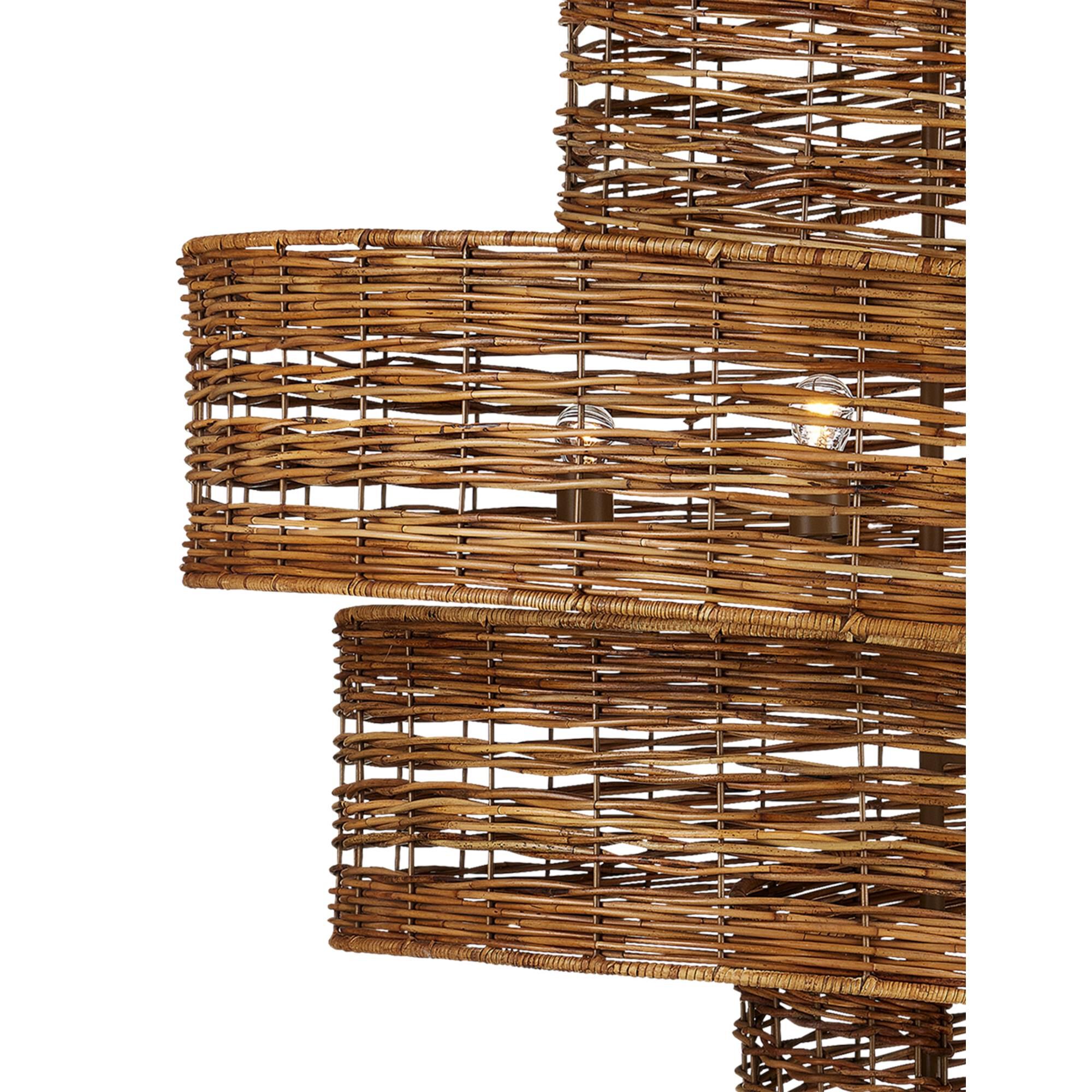 Shown in Khaki and Natural Rattan finish