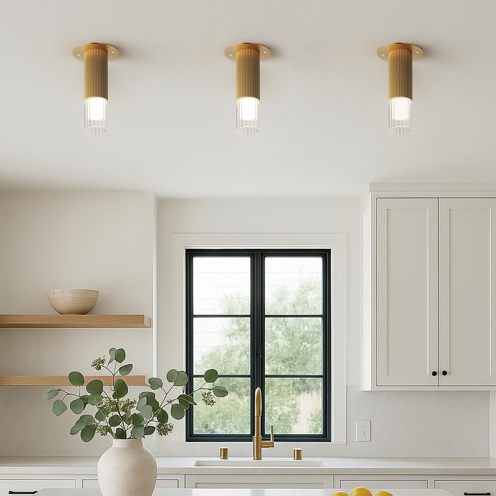 Reeds 3 Inch Flush Mount by ET2 Lighting