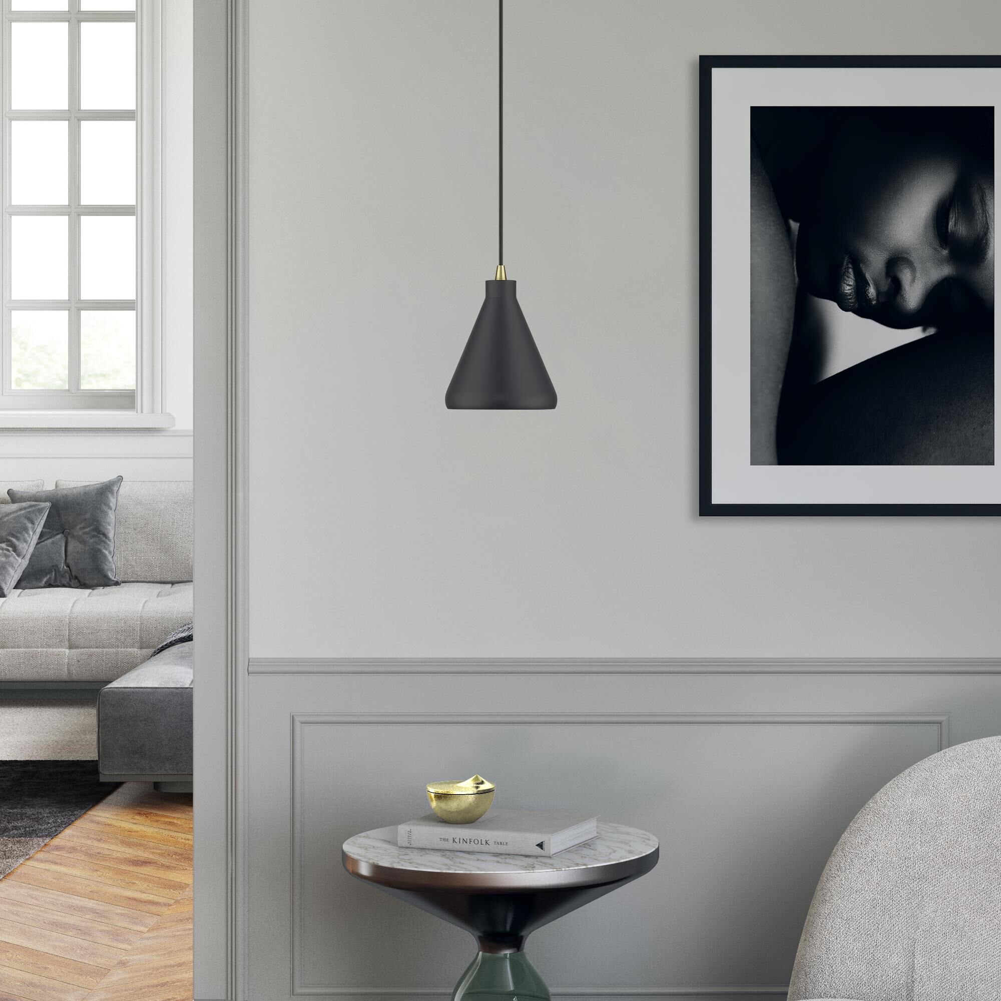 Geneva 7 Inch Mini Pendant by Livex Lighting