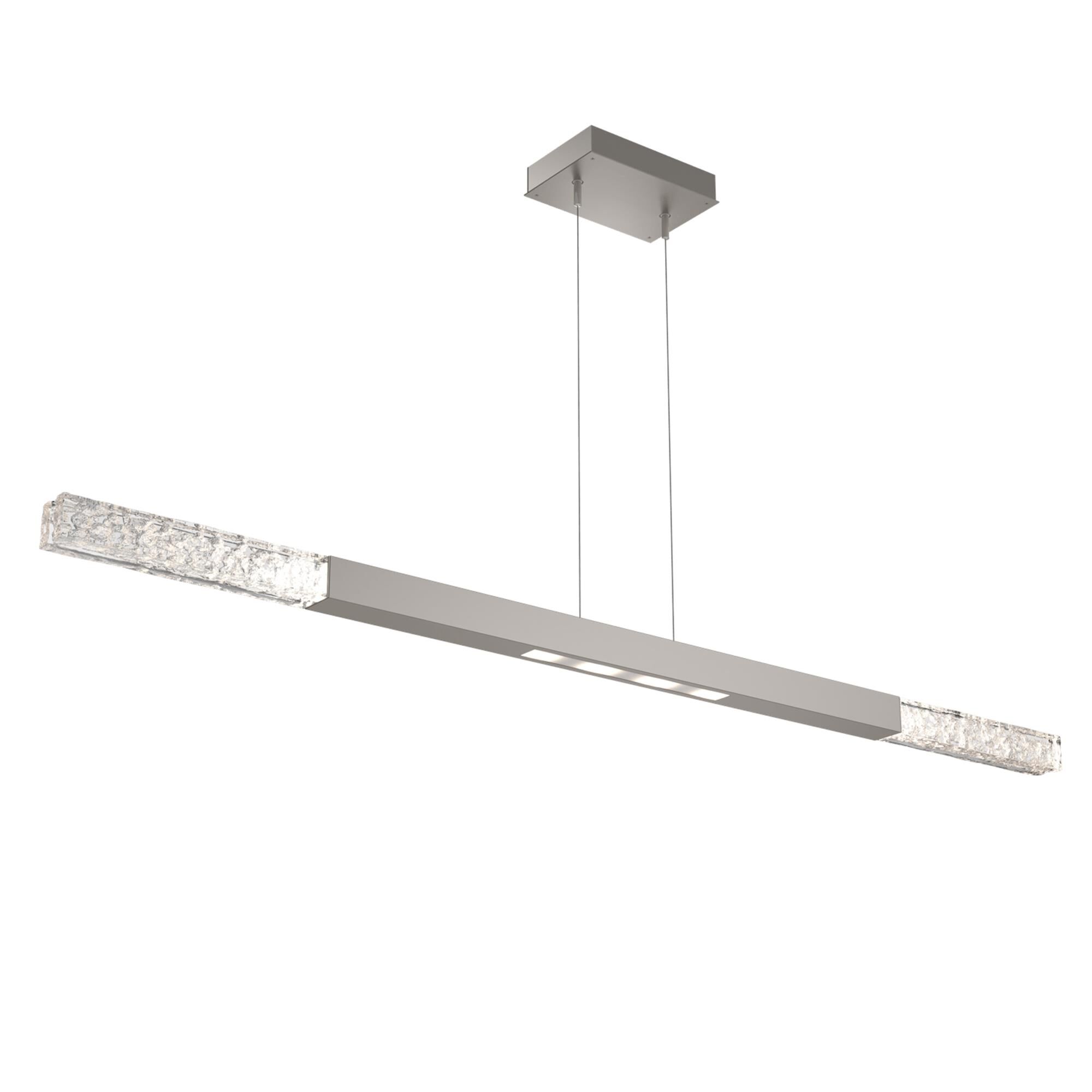 Shown in Beige Silver finish and Clear Textured glass