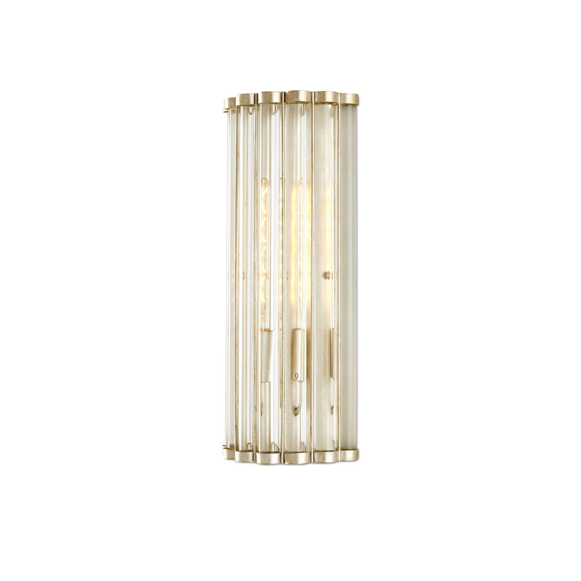 Shown in Contemporary Silver Leaf/Clear finish