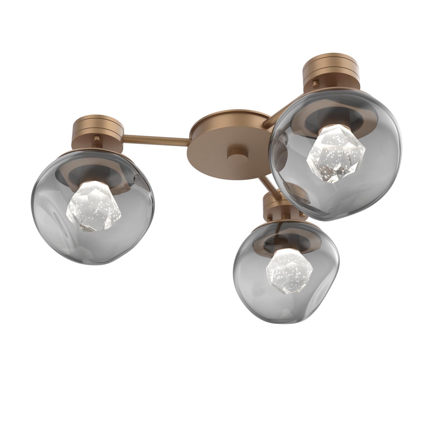Levi Wilson Luna 23 Inch Semi Flush Mount by Hammerton Studio