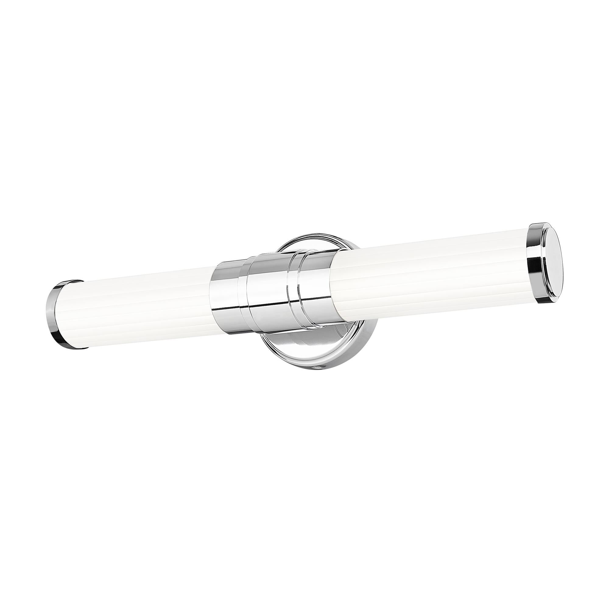 Shown in Chrome finish and Opal White glass and Opal White shade