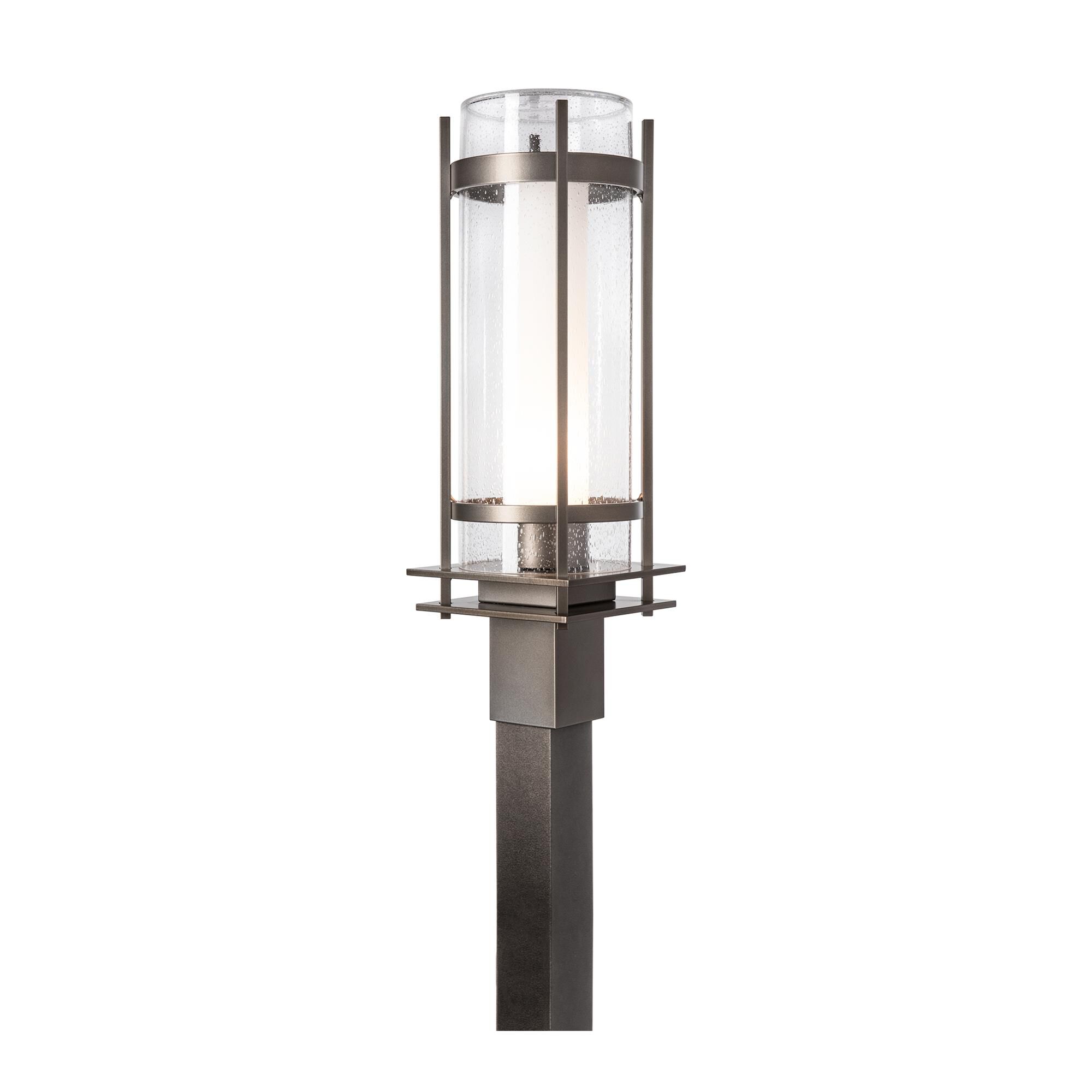 Shown in Coastal Dark Smoke finish and Opal And Seeded glass