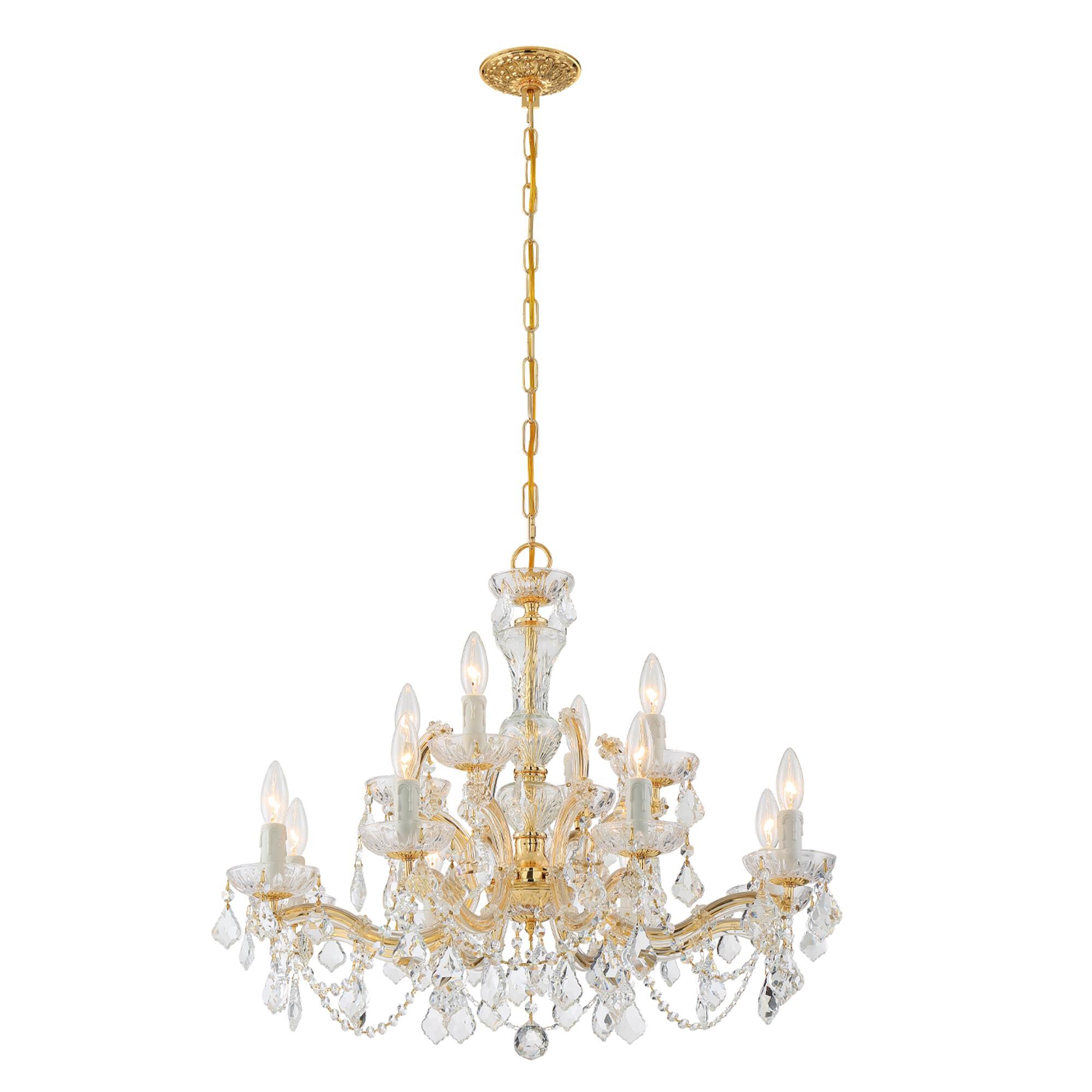 Maria Theresa 29 Inch 12 Light Chandelier,