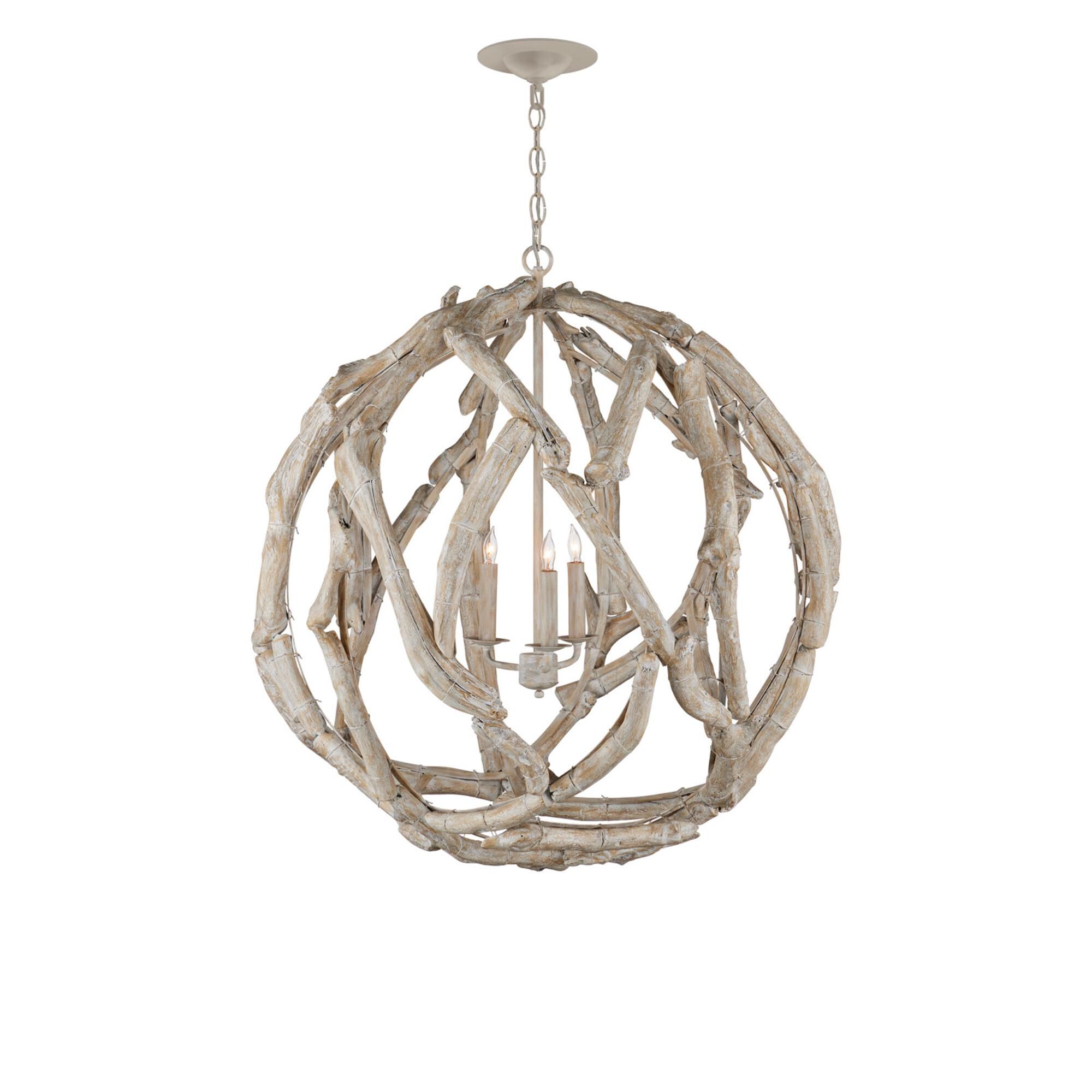 Driftwood 29 Inch Chandelier,