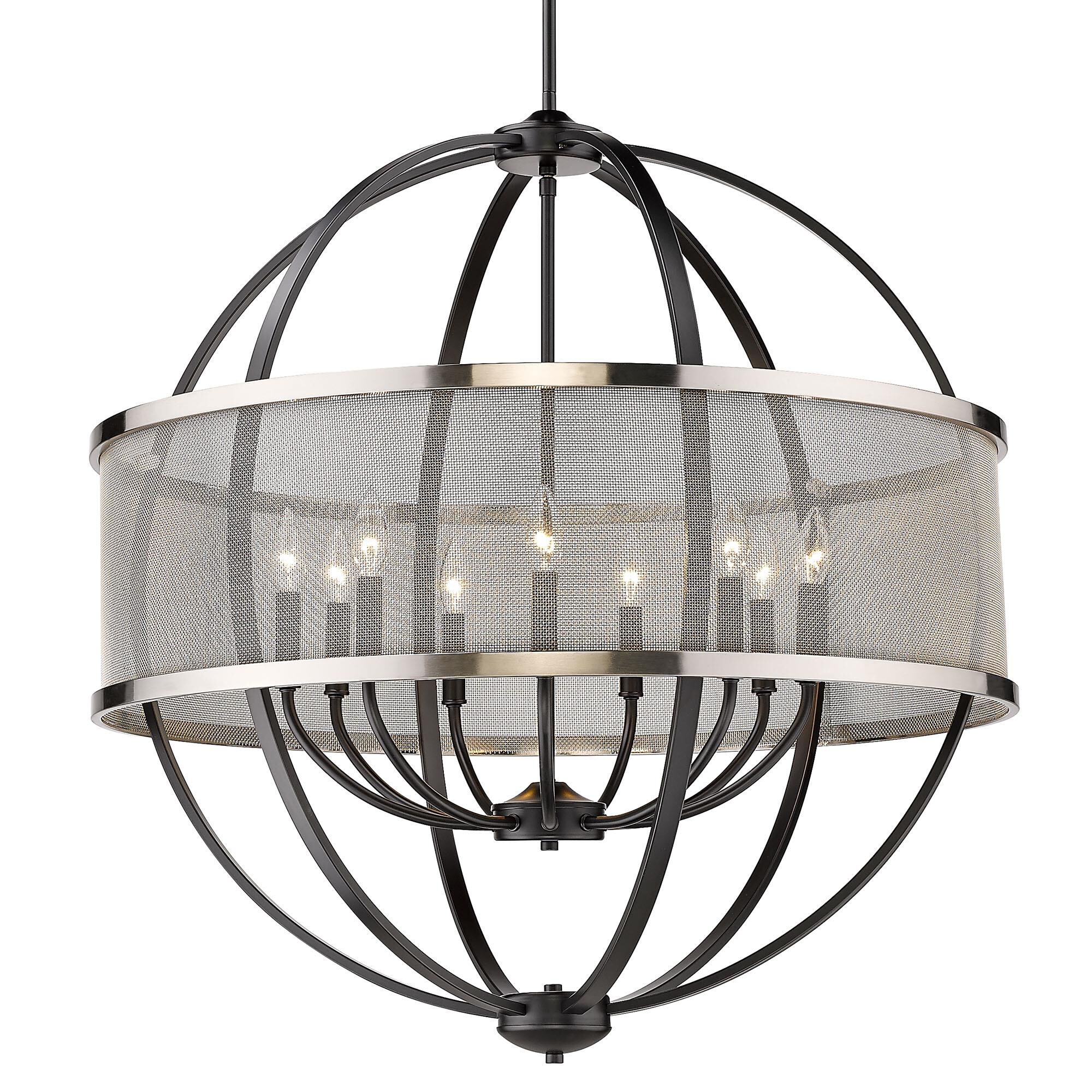 Colson 32 Inch 9 Light Chandelier by Golden Lighting