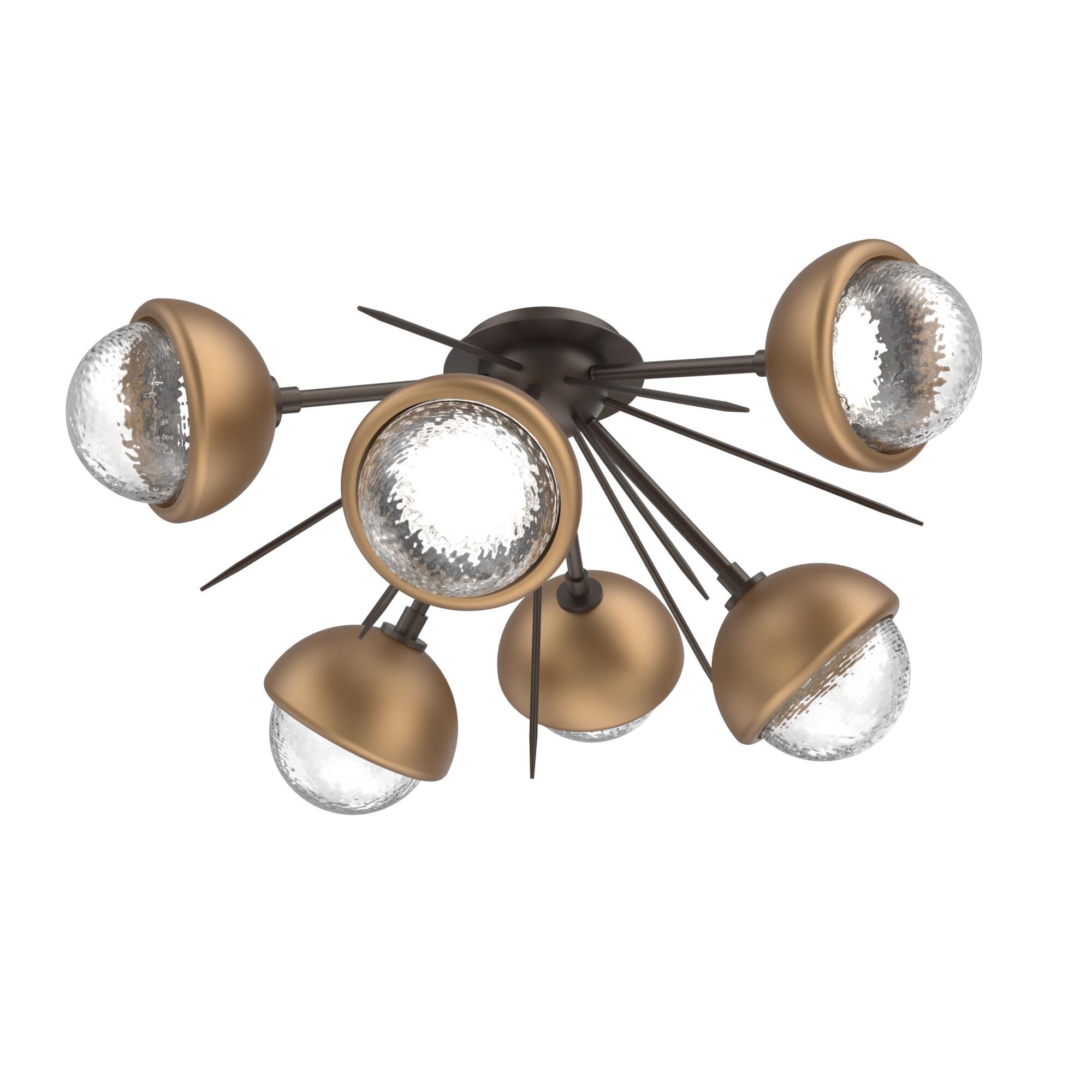 Levi Wilson Cabochon 28 Inch Semi Flush Mount by Hammerton Studio