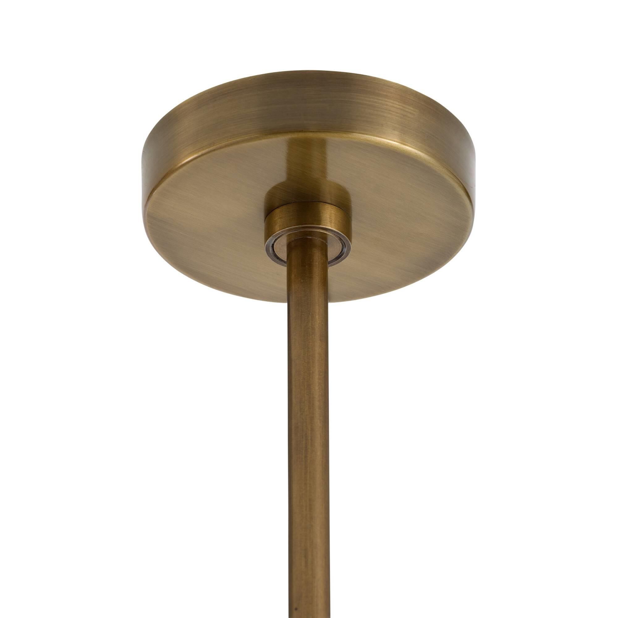 Shown in Smoke and Antique Brass finish