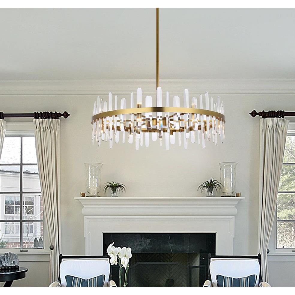 Serena 36 Inch 16 Light Chandelier by Elegant Lighting