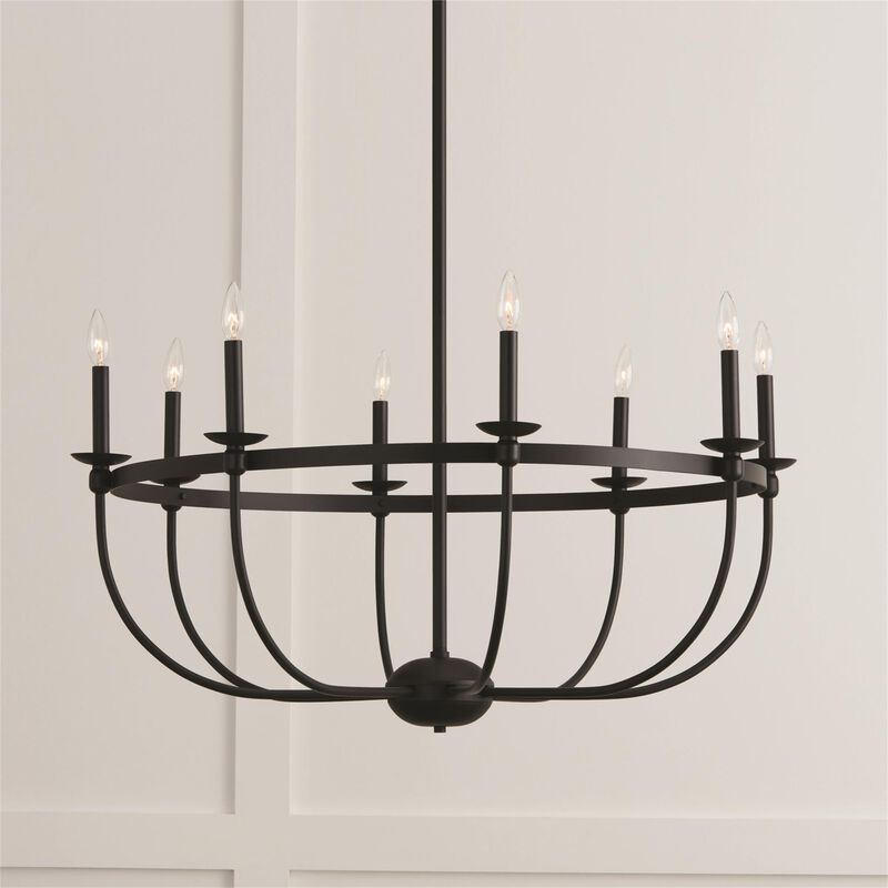 Rylann 38 Inch 8 Light Chandelier by Capital Lighting Fixture Company