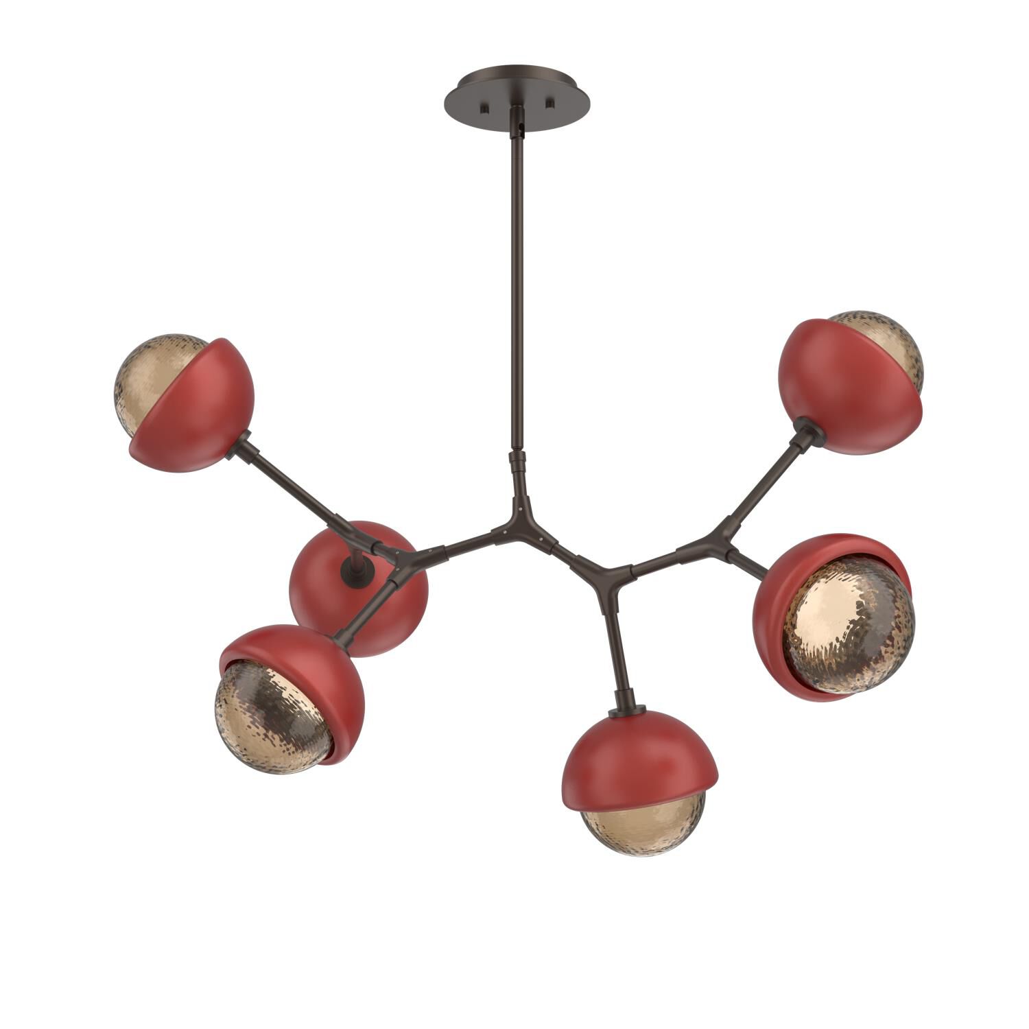 Levi Wilson Cabochon 31 Inch Linear Suspension Light by Hammerton Studio