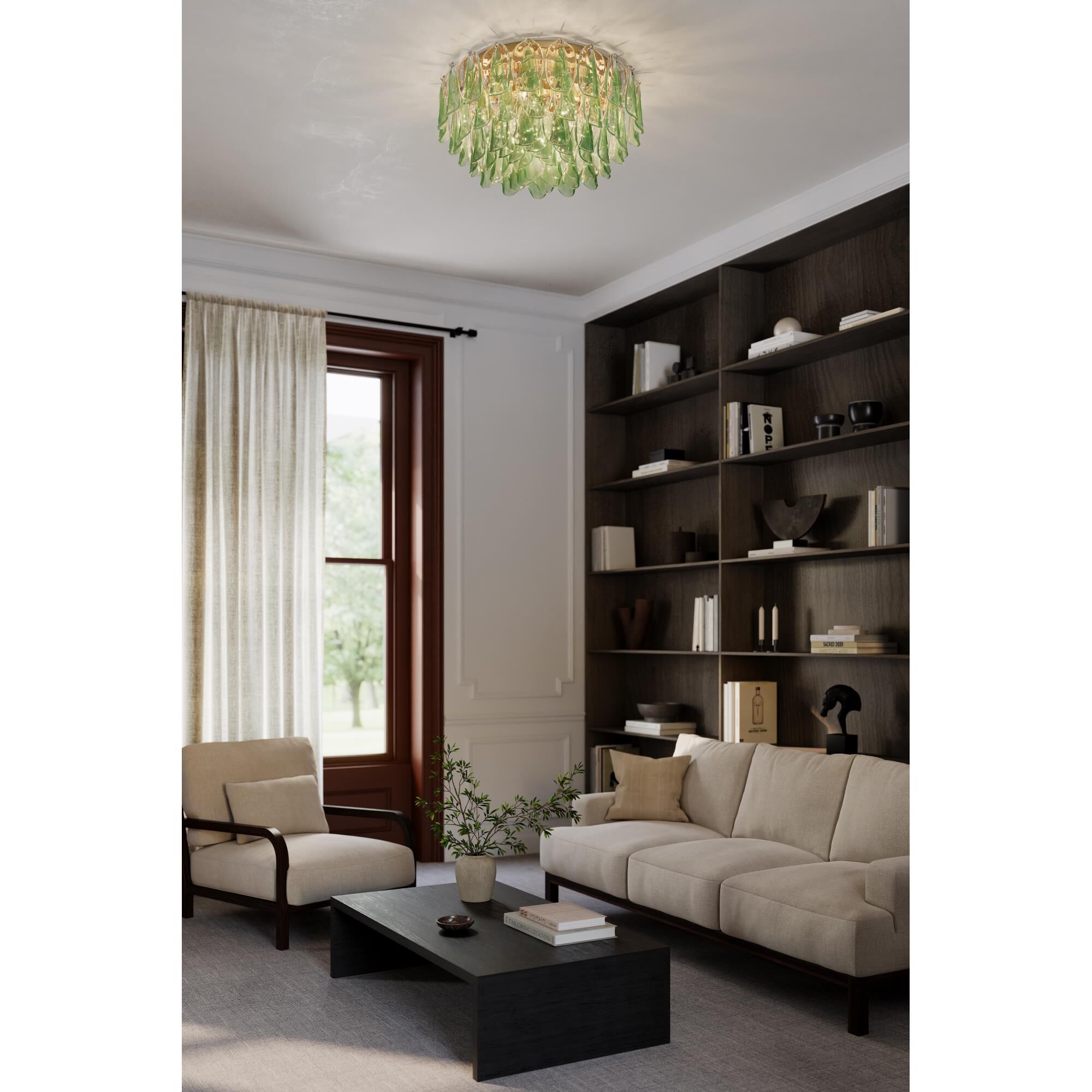 Verla Crest 31 Inch Flush Mount by Metropolitan Lighting