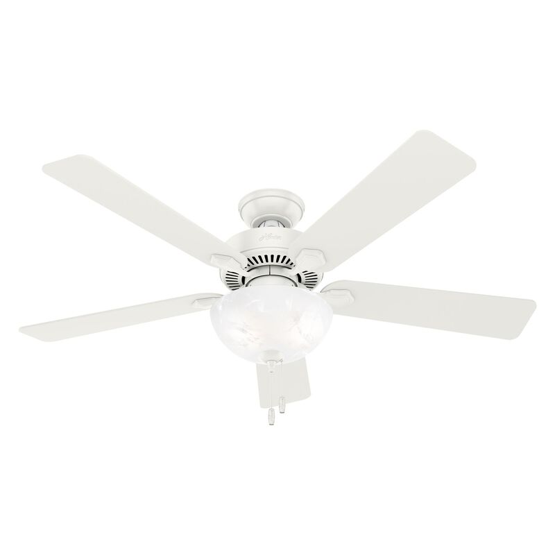 Swanson 52 Inch Ceiling Fan with Light Kit by Hunter Fan